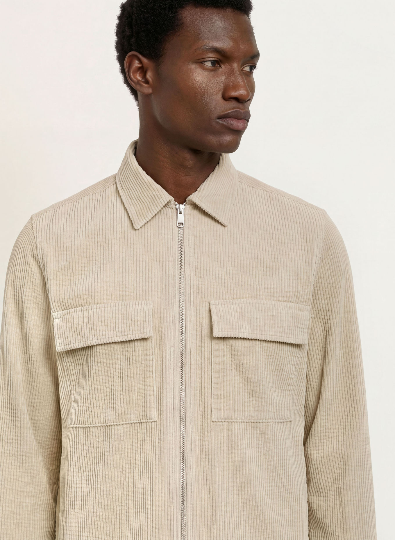 Marc O'Polo Overjakke i fløjl: BEIGE