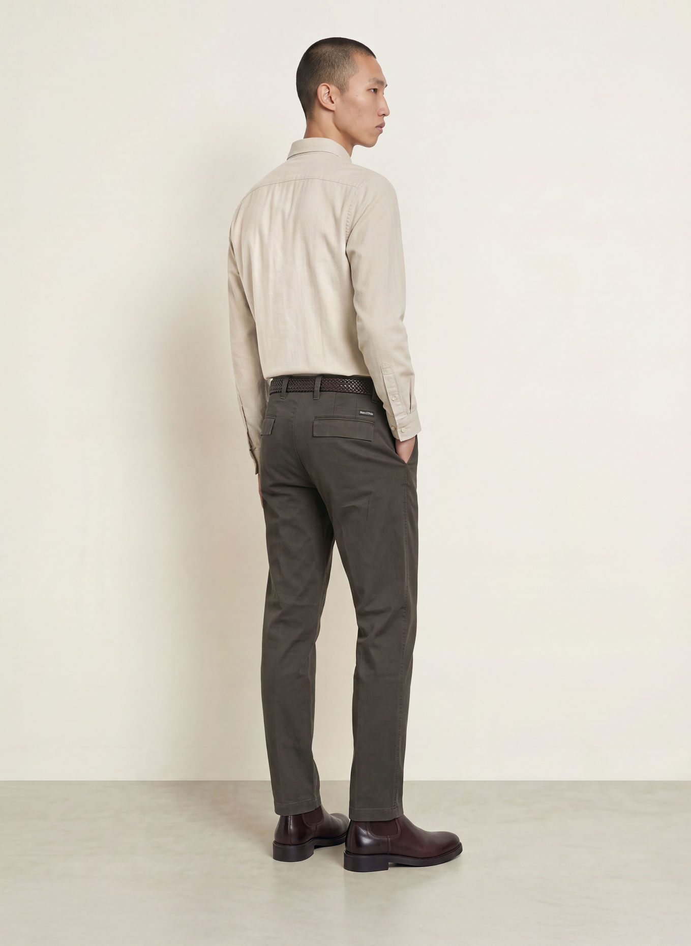 Marc O'Polo Flanellhemd Regular Fit: BEIGE