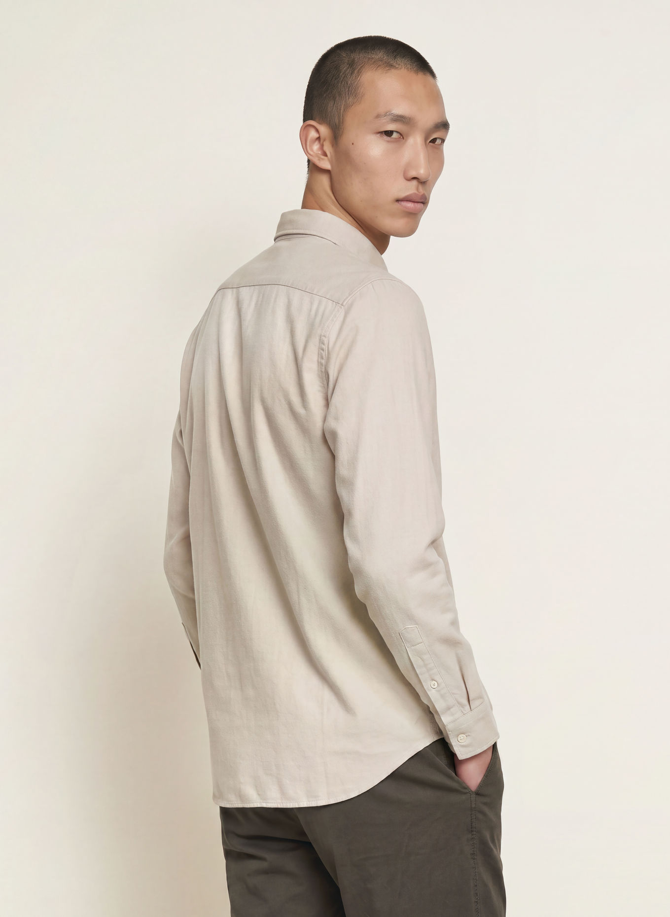 Marc O'Polo Flanellhemd Regular Fit: BEIGE