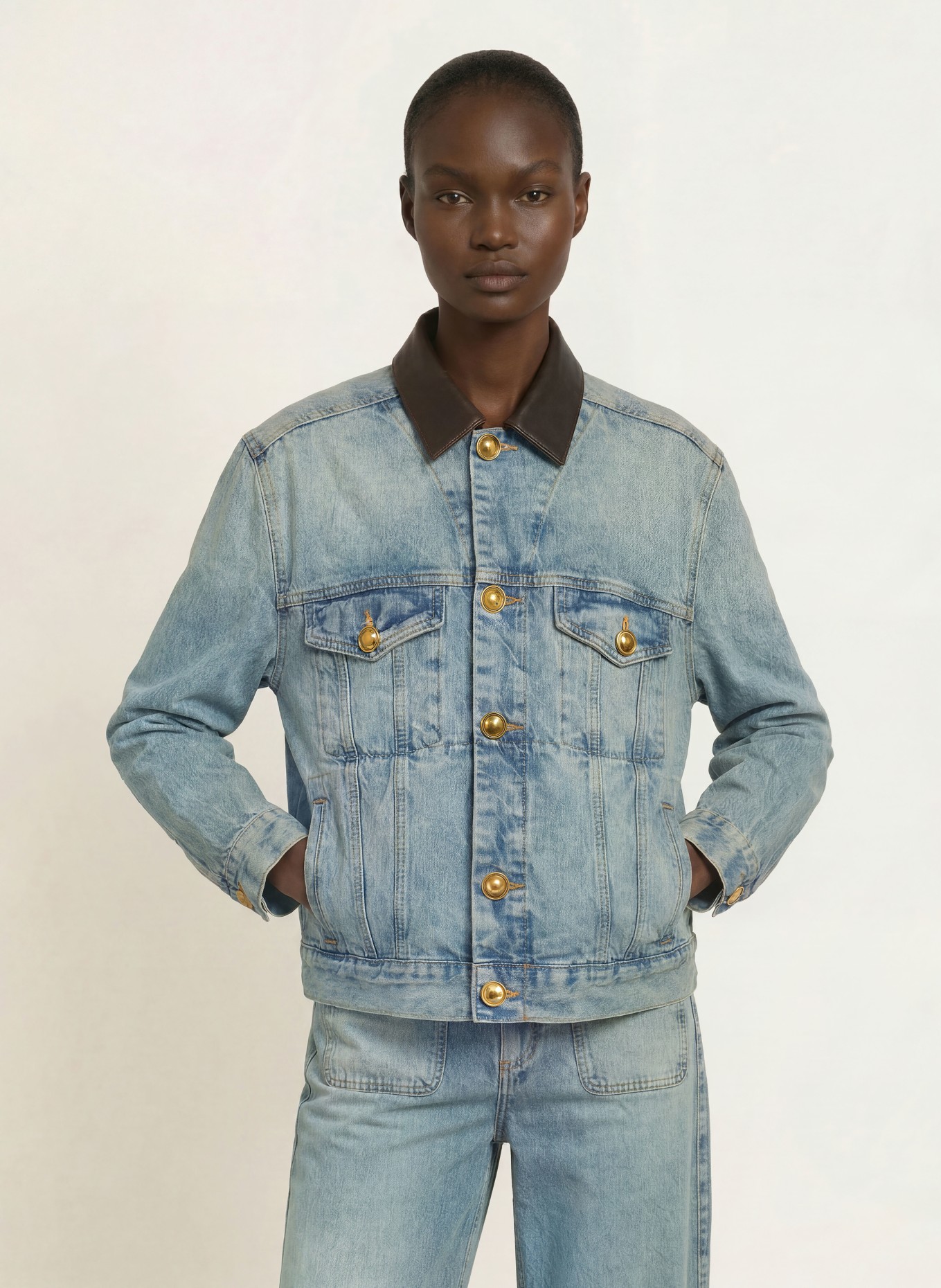 SANDRO Jeansjacke: 4785 BLUE JEAN