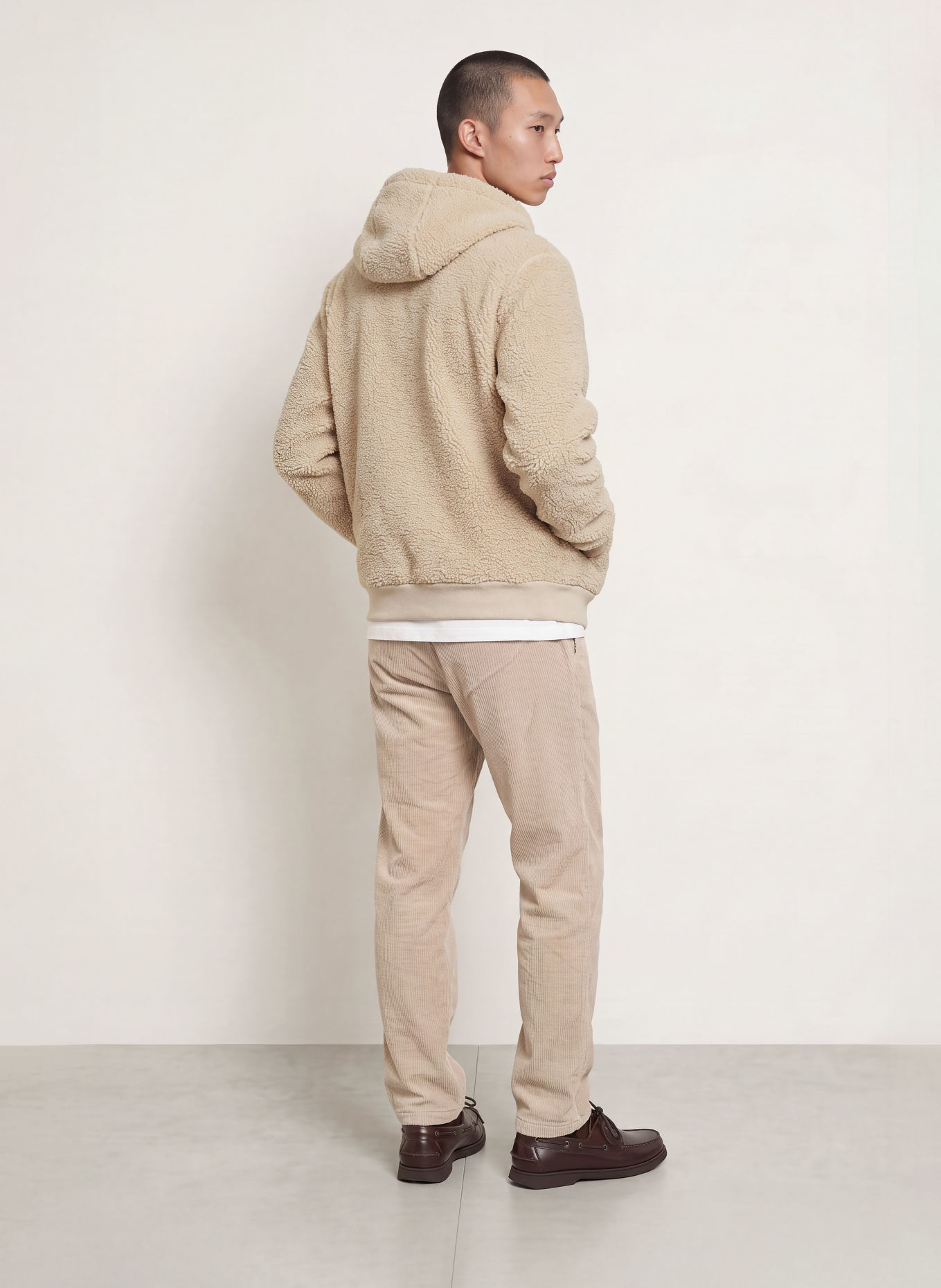 Marc O'Polo Teddyfell-Jacke: BEIGE