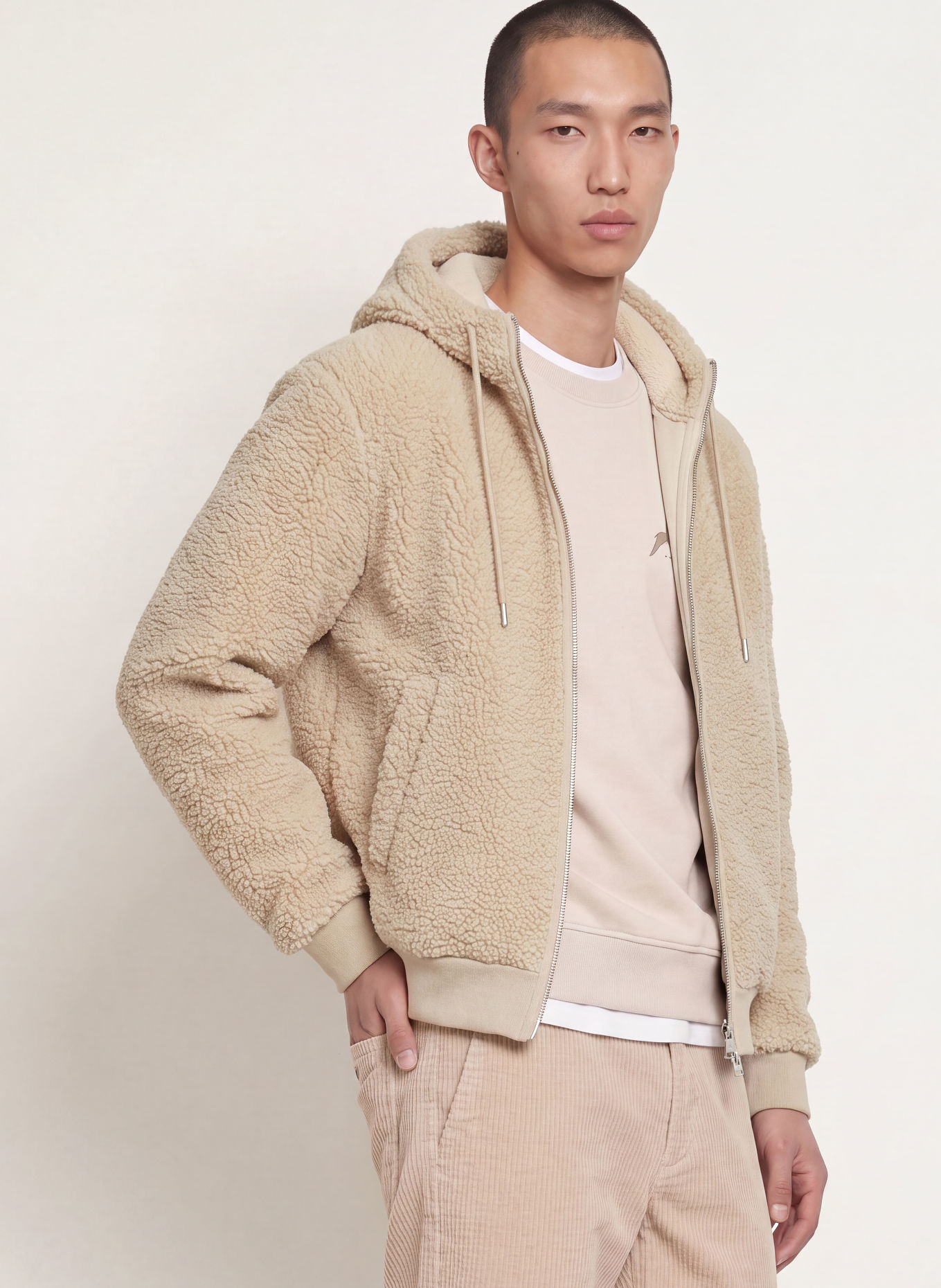 Marc O'Polo Teddyfell-Jacke: BEIGE