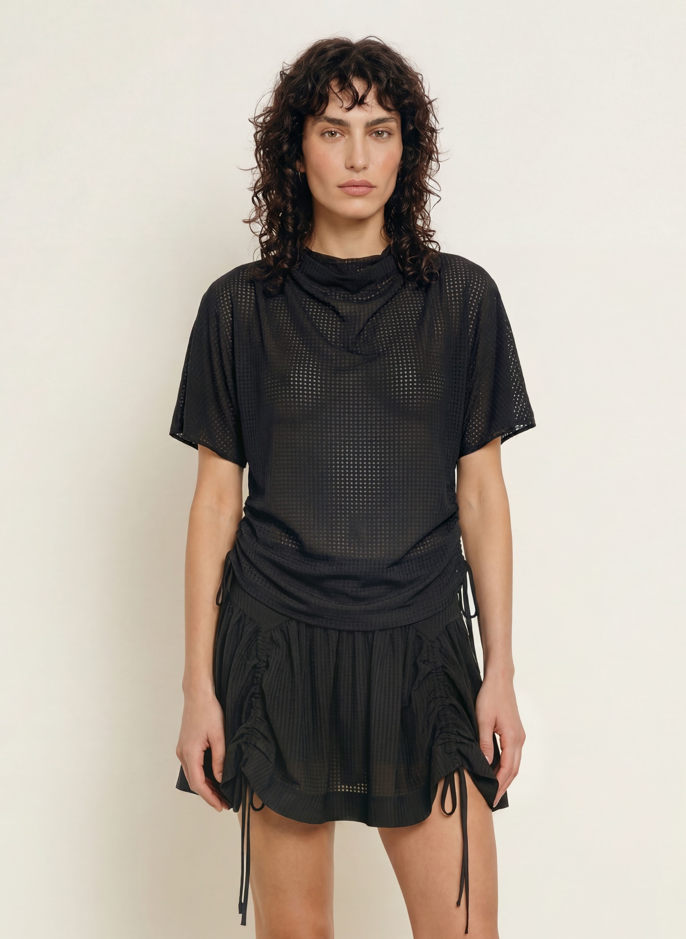 ALLSAINTS LESLIE Shirt blouse: BLACK