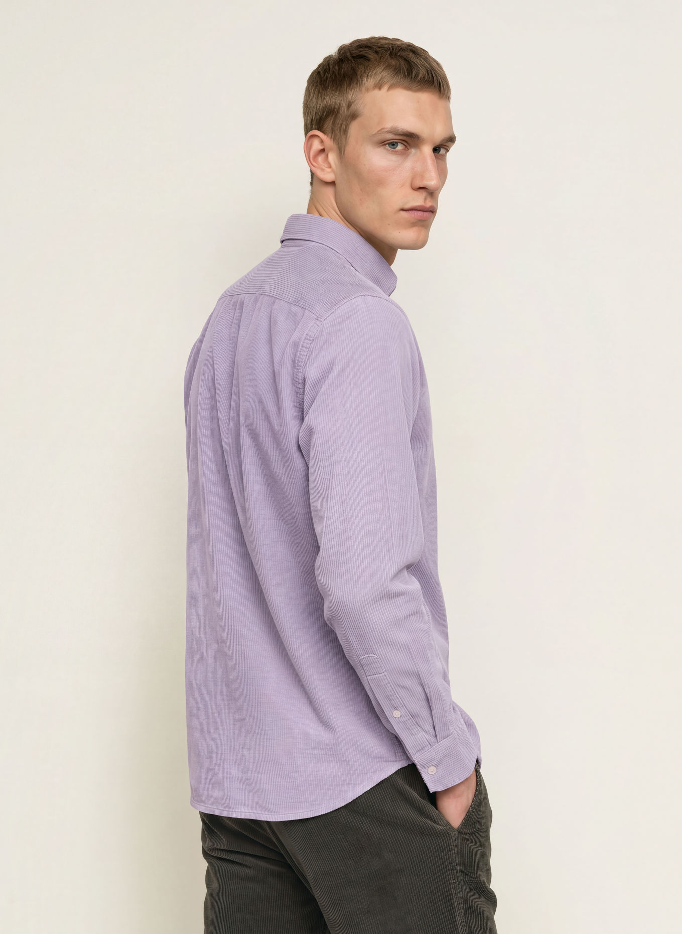 Marc O'Polo Cordhemd Regular Fit: HELLLILA