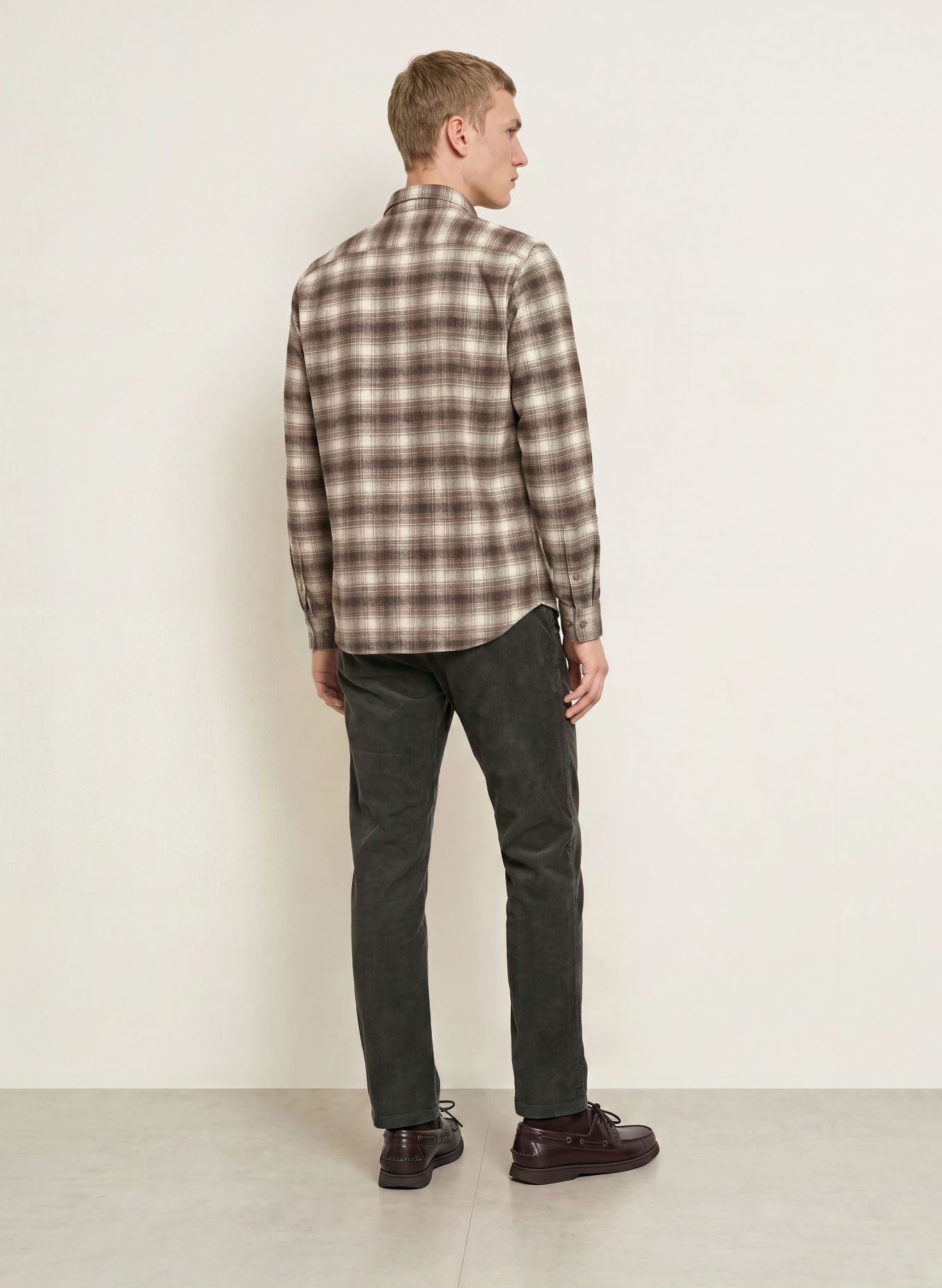 Marc O'Polo Flanellhemd Regular Fit: BRAUN / BEIGE