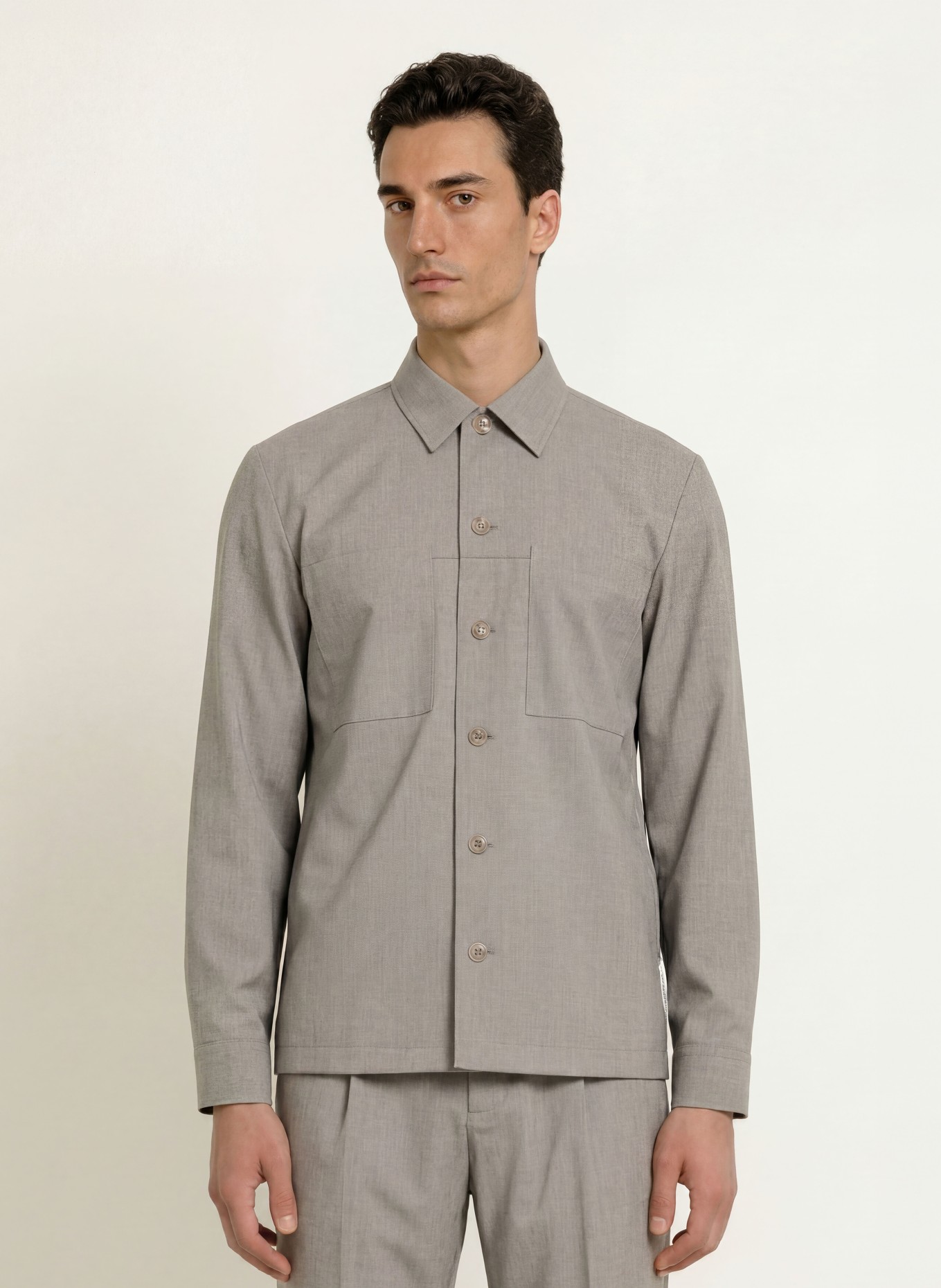 Marc O'Polo Overshirt: GRAU