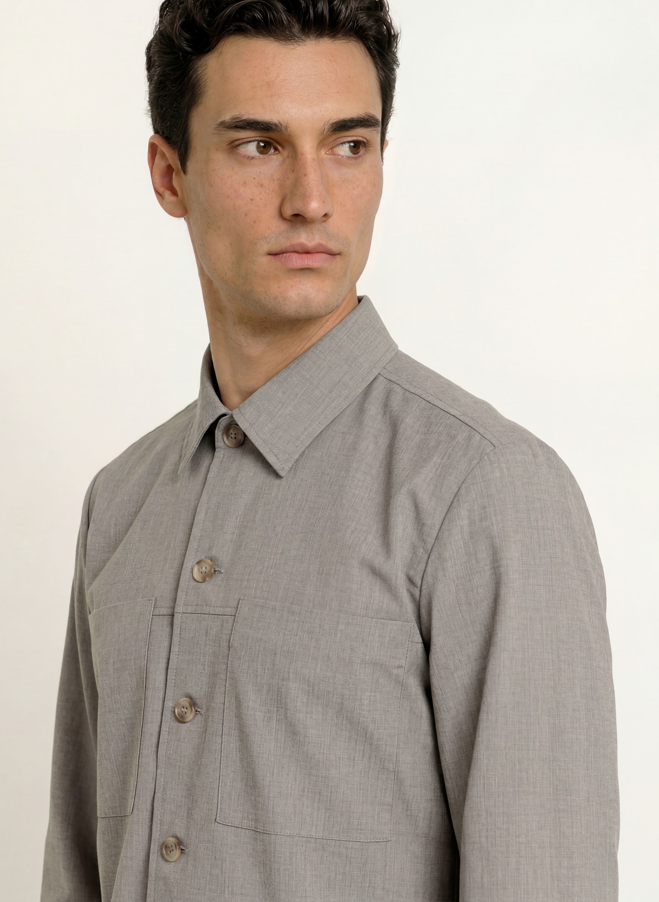 Marc O'Polo Overshirt: GRAU