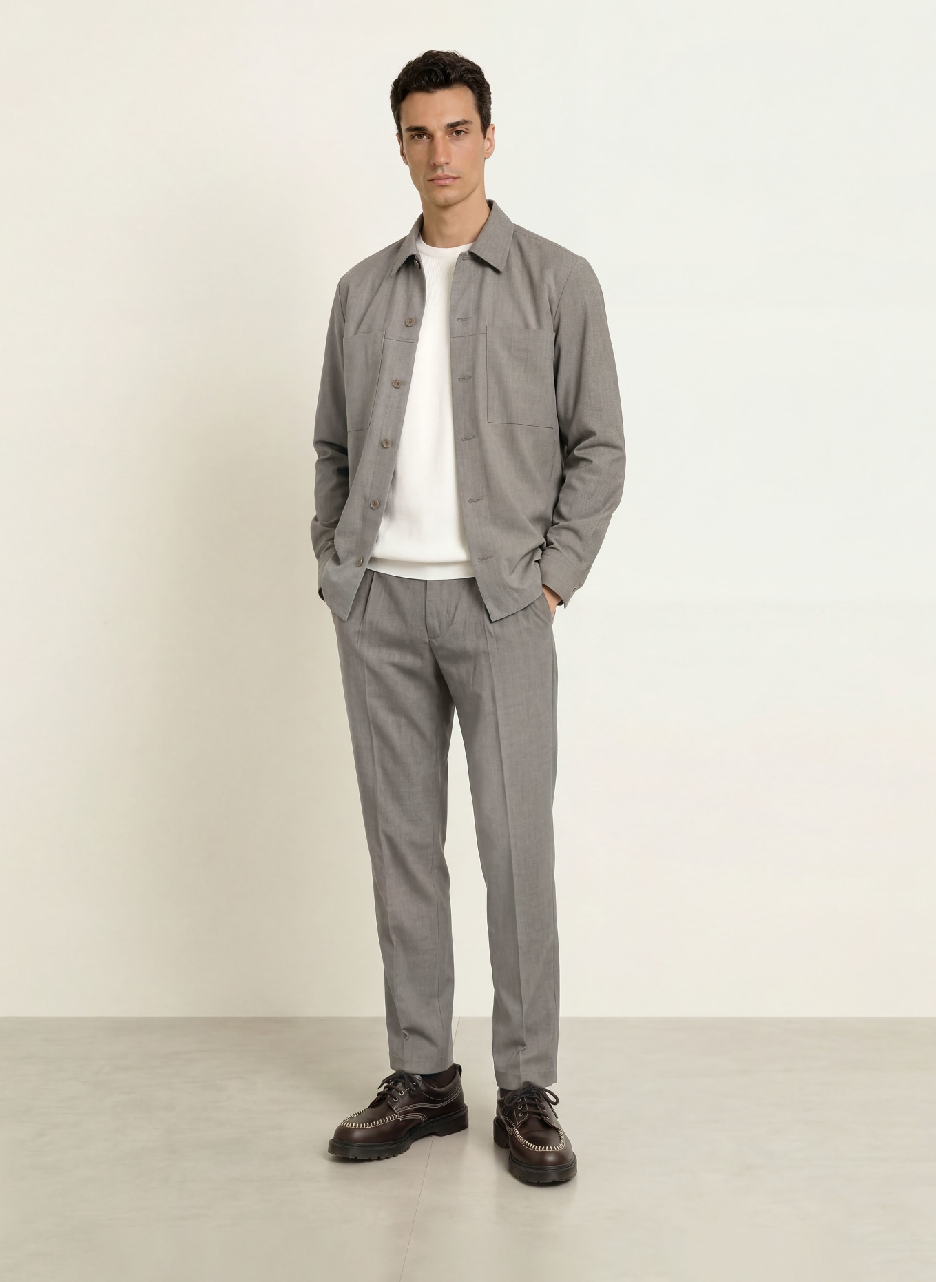Marc O'Polo Hose Relaxed Fit: GRAU