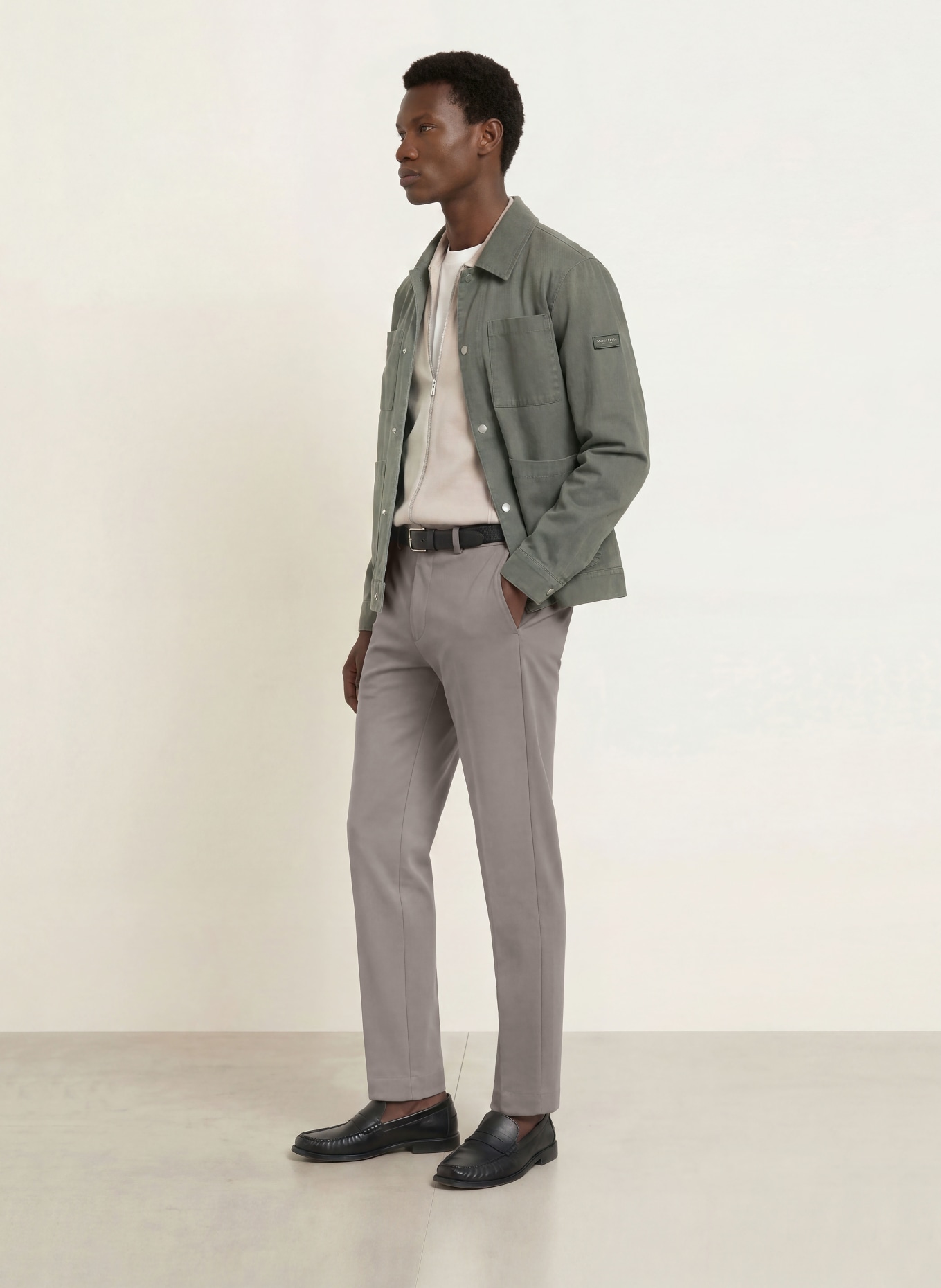 Marc O'Polo Jerseyhose im Jogging-Stil Regular Fit: GRAU