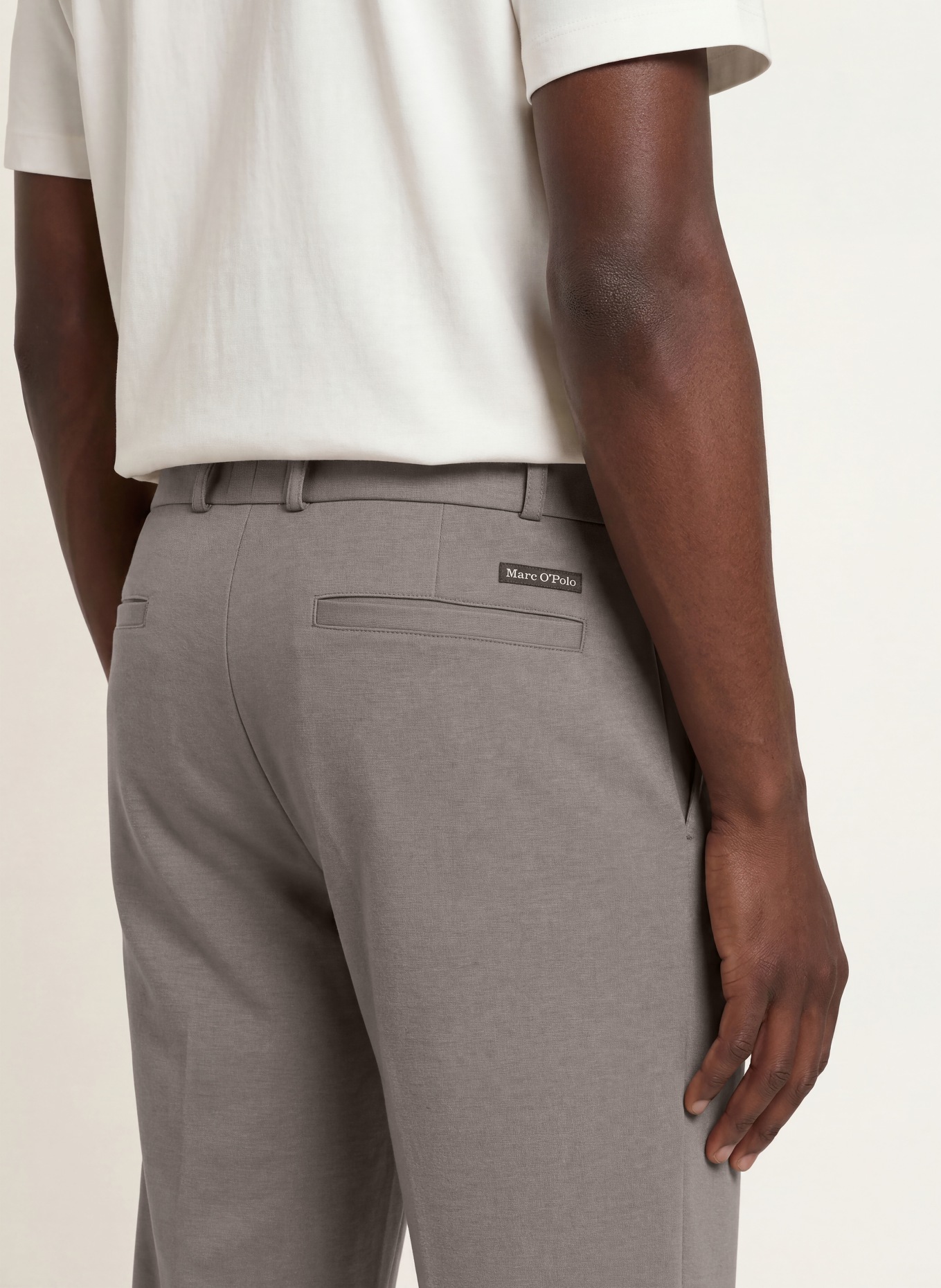 Marc O'Polo Jerseyhose im Jogging-Stil Regular Fit: GRAU