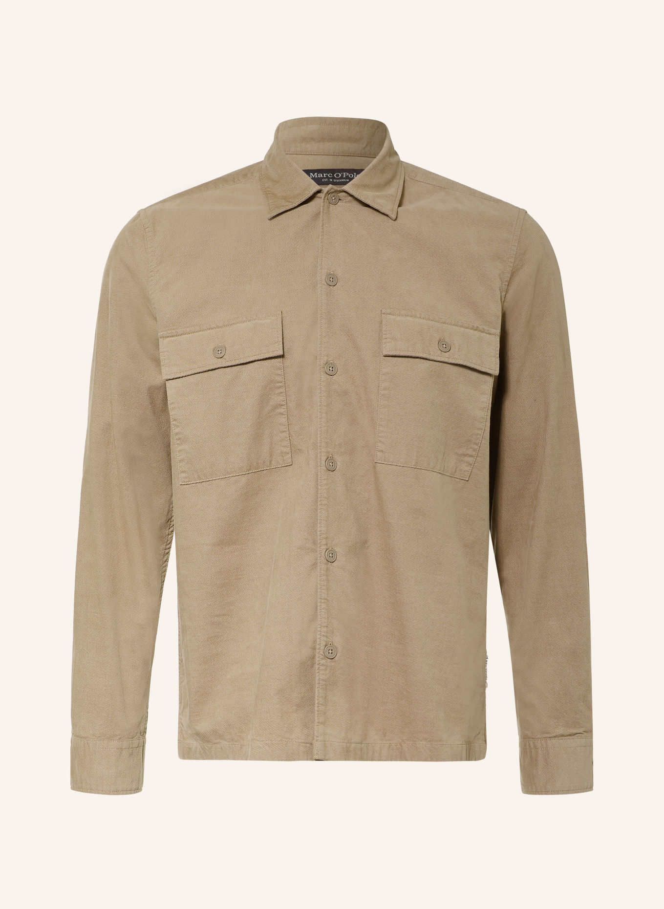 Marc O'Polo Overshirt i fløjl: BEIGE