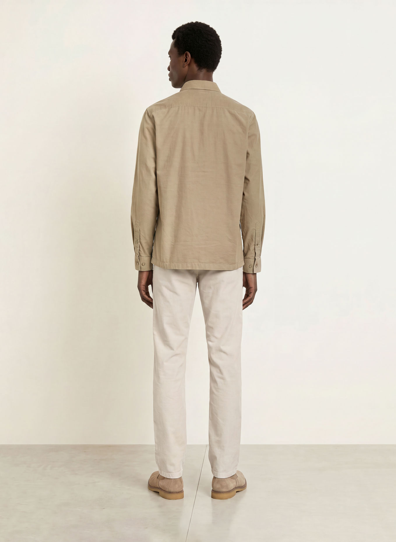 Marc O'Polo Overshirt i fløjl: BEIGE