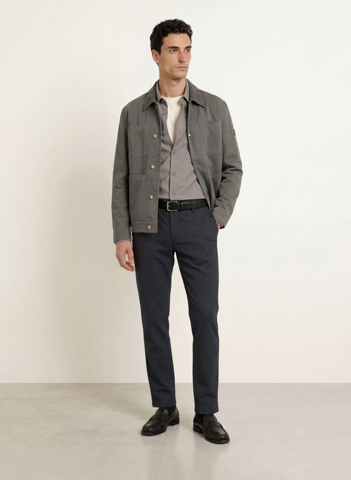 Marc O'Polo Chino STIG JOGGER Shaped Fit: DUNKELGRAU / GRAU