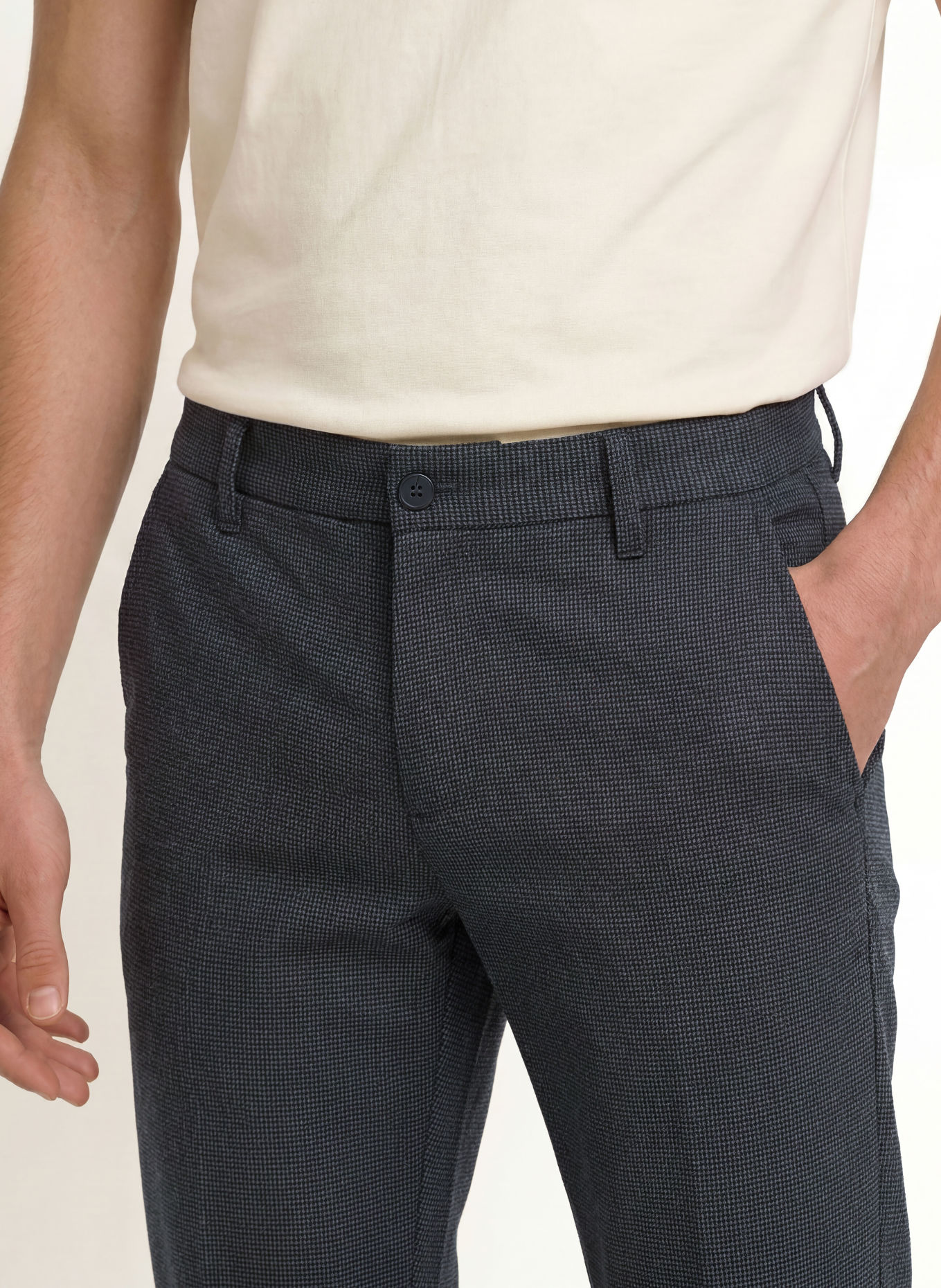 Marc O'Polo Chino STIG JOGGER Shaped Fit: DUNKELGRAU / GRAU