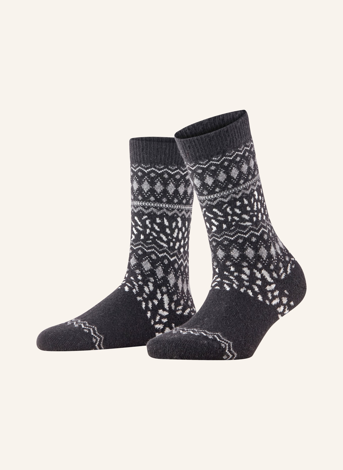 FALKE Chaussettes COSY WOOL: 3000 BLACK