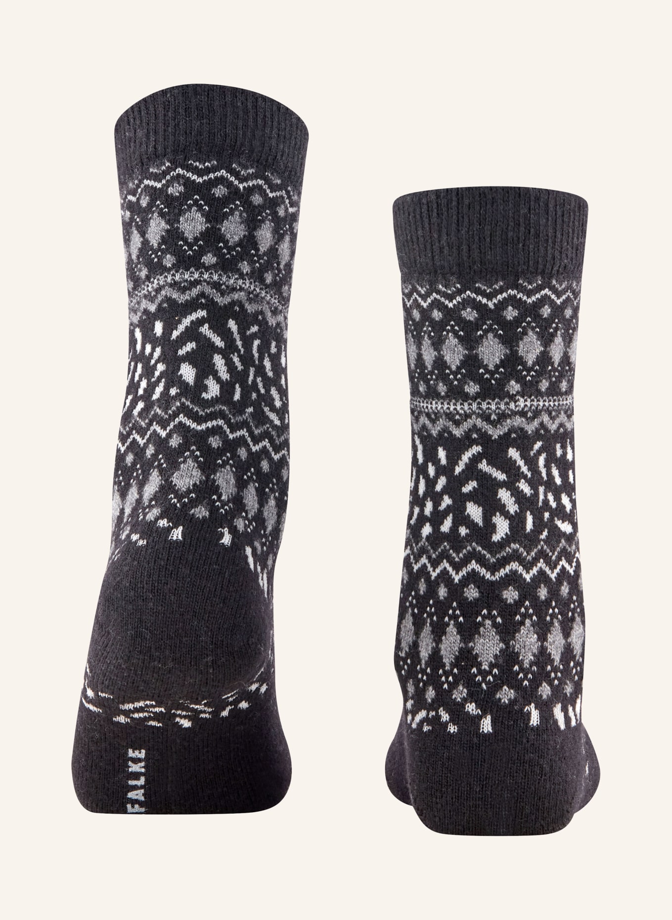 FALKE Chaussettes COSY WOOL: 3000 BLACK