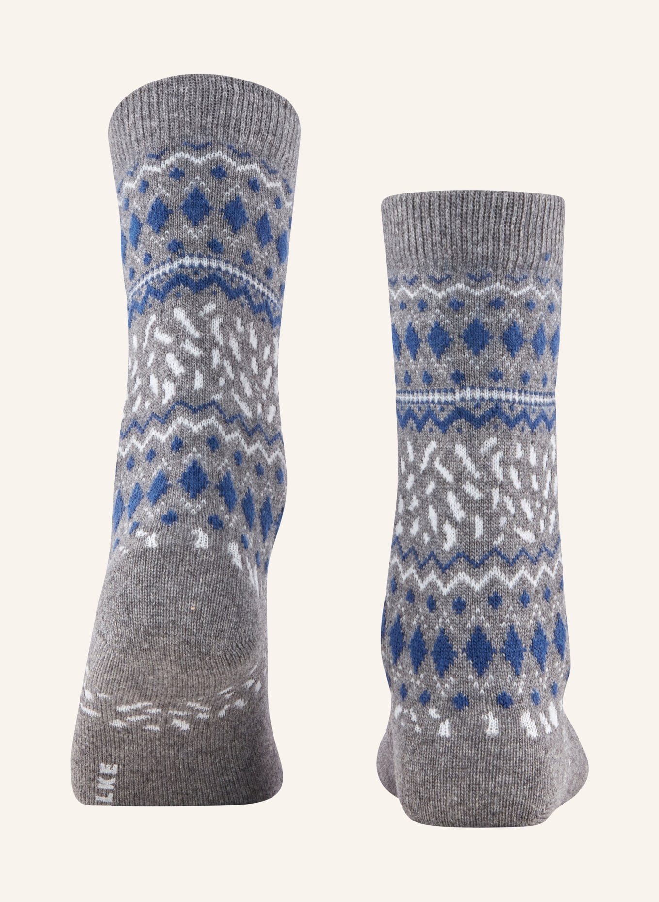 FALKE Chaussettes COSY WOOL: 3390 LIGHT GREYMEL.
