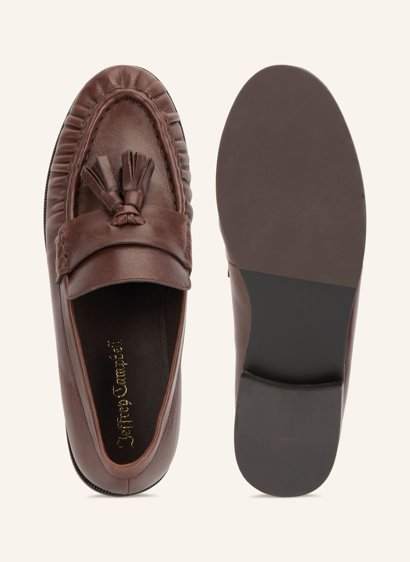 jeffrey campbell Loafer ARTICULATE: MARRON FONCÉ