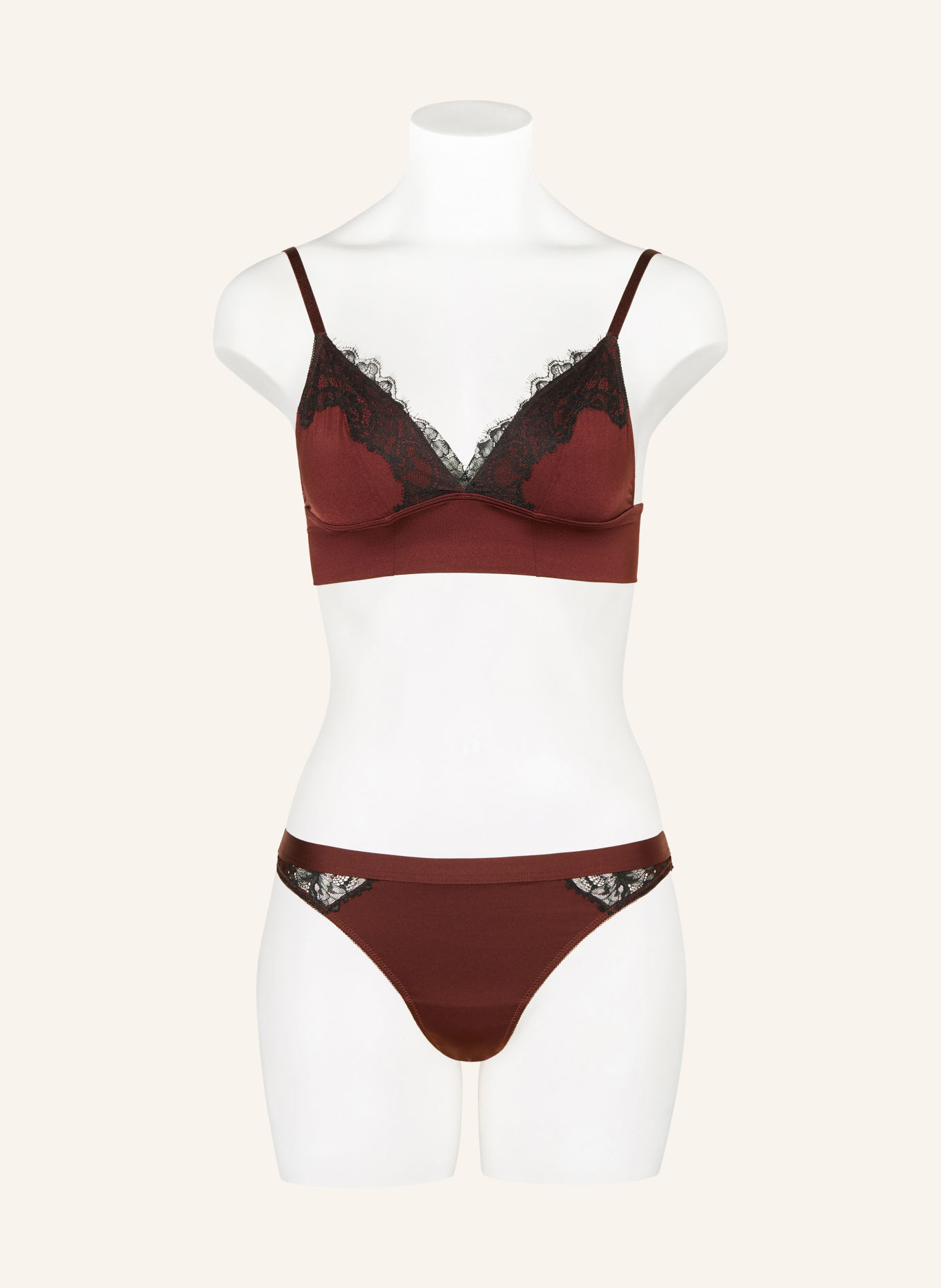 mey Triangel-BH Serie POETRY GLOSSY LUXE: BRAUN / SCHWARZ