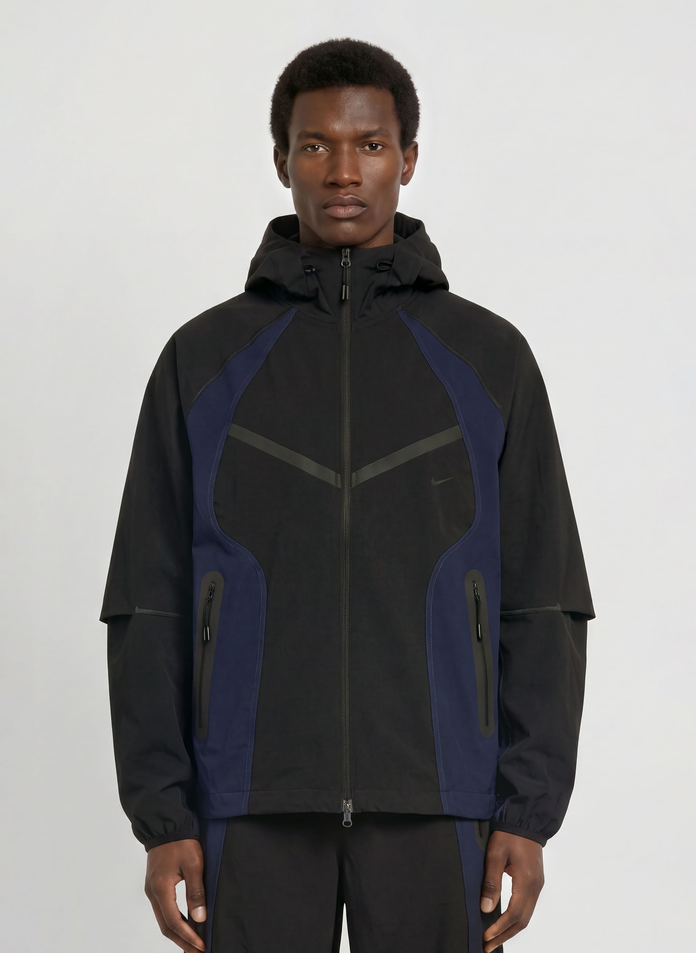 Nike Trainingsjacke TECH: SCHWARZ / DUNKELGRAU / DUNKELBLAU