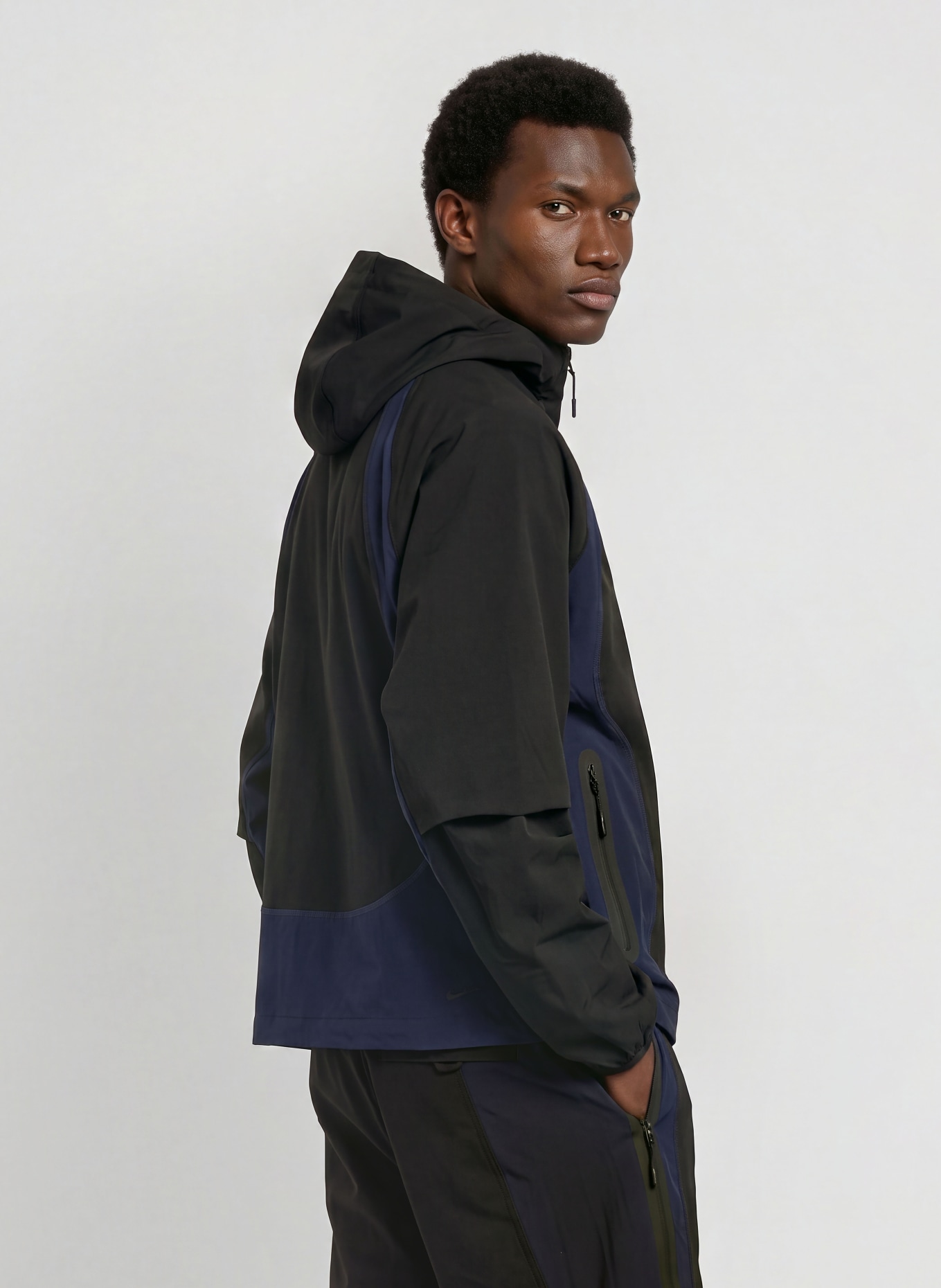 Nike Trainingsjacke TECH: SCHWARZ / DUNKELGRAU / DUNKELBLAU