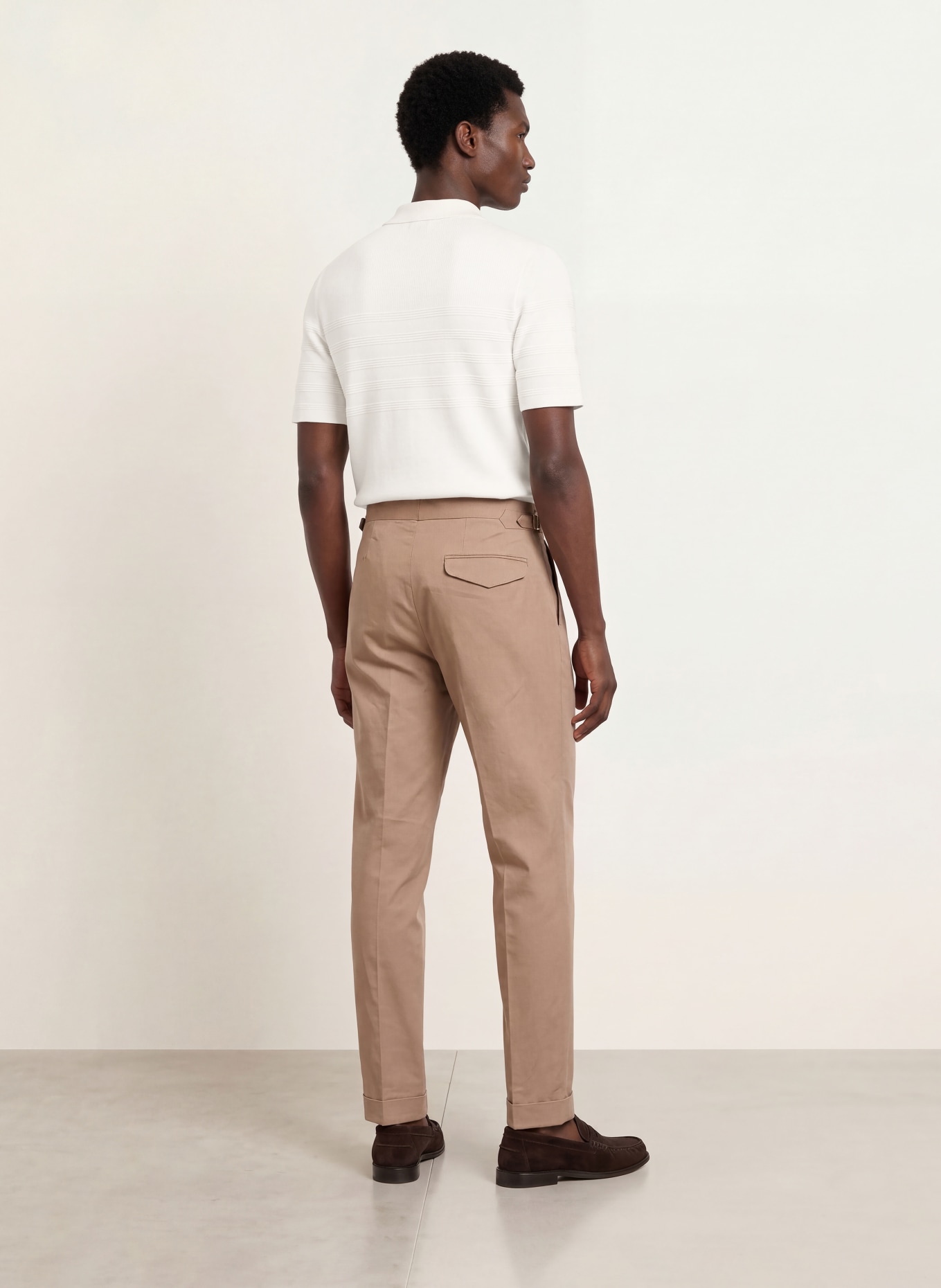 REISS Strick-Poloshirt FALKLANDS: WEISS