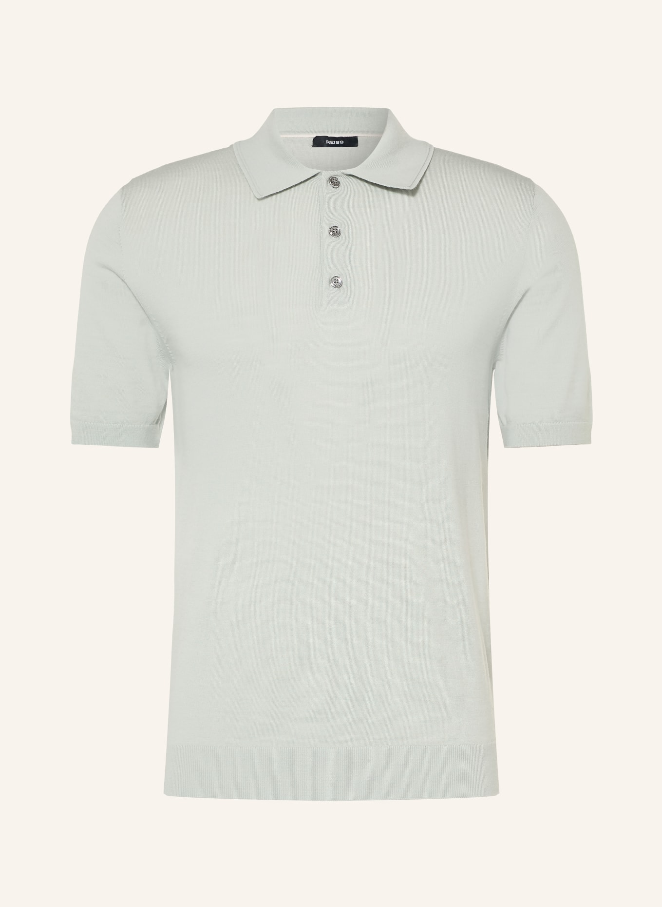 REISS Polo en maille MANOR: MENTHE