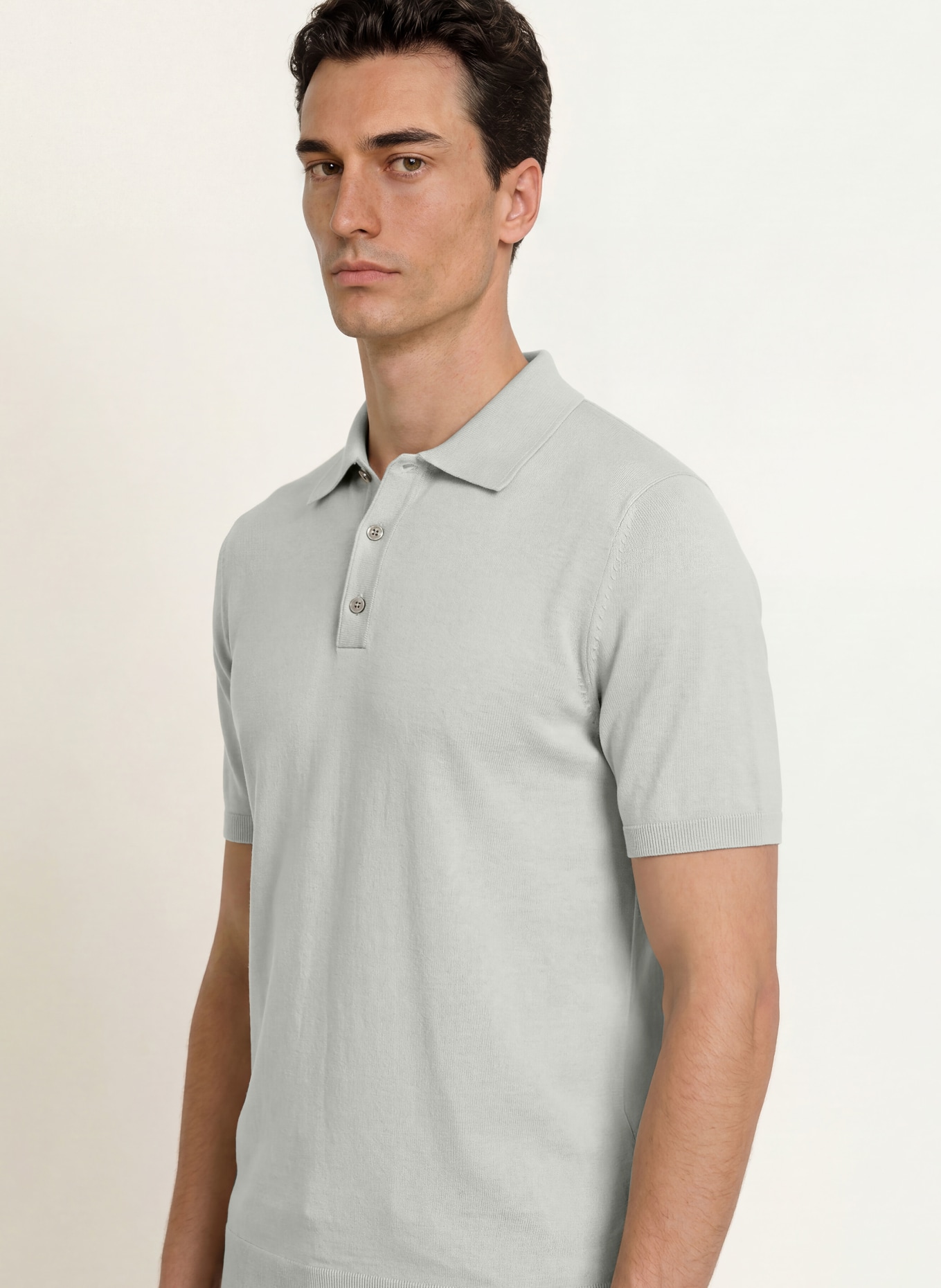 REISS Polo en maille MANOR: MENTHE