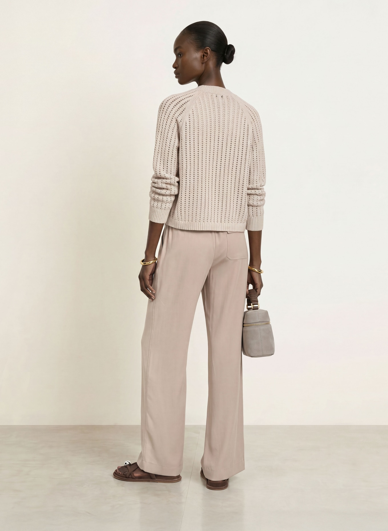 REISS Pantalon AIMEE de style jogging: BEIGE