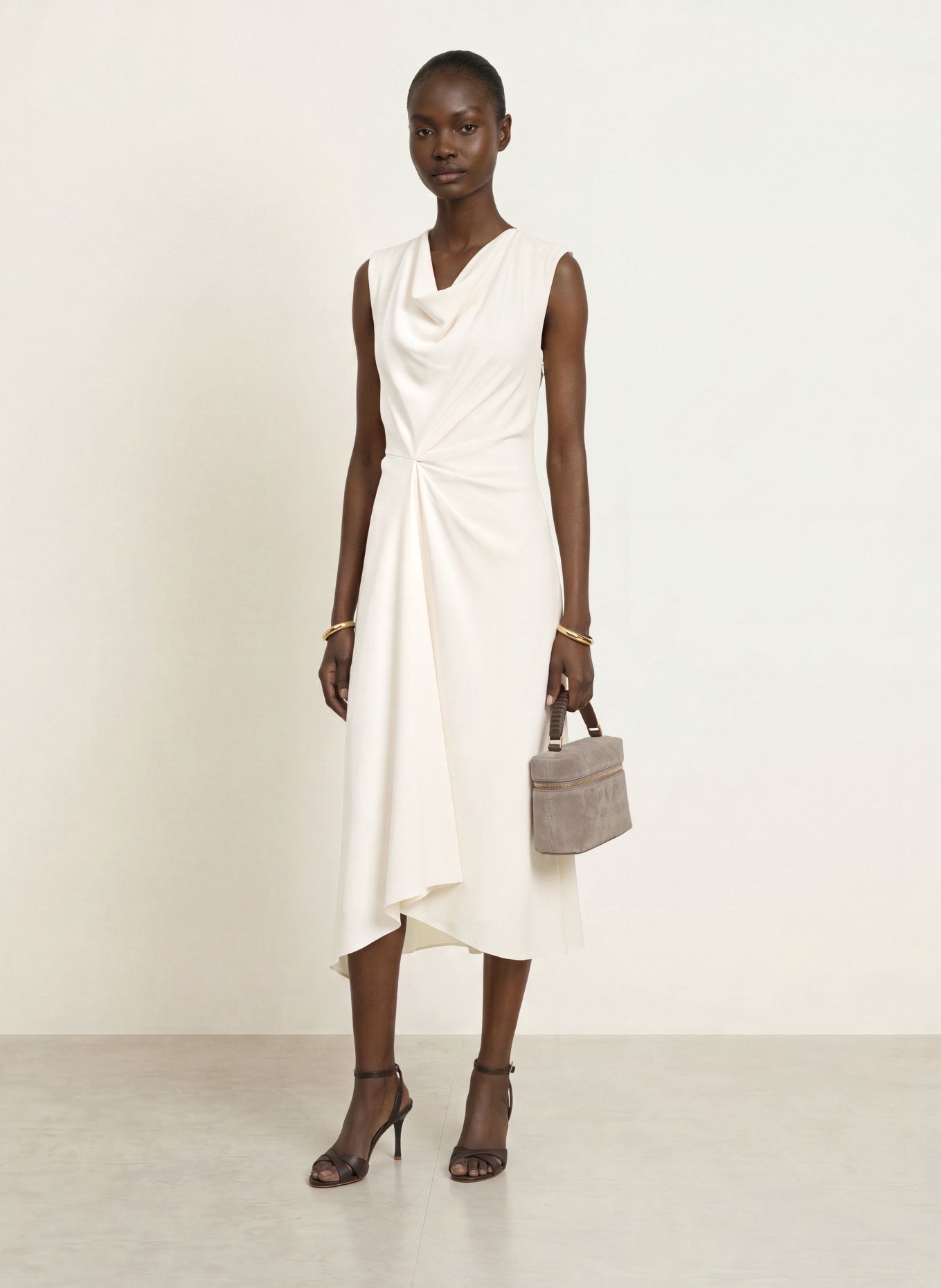 REISS Robe DOROTA: BLANC