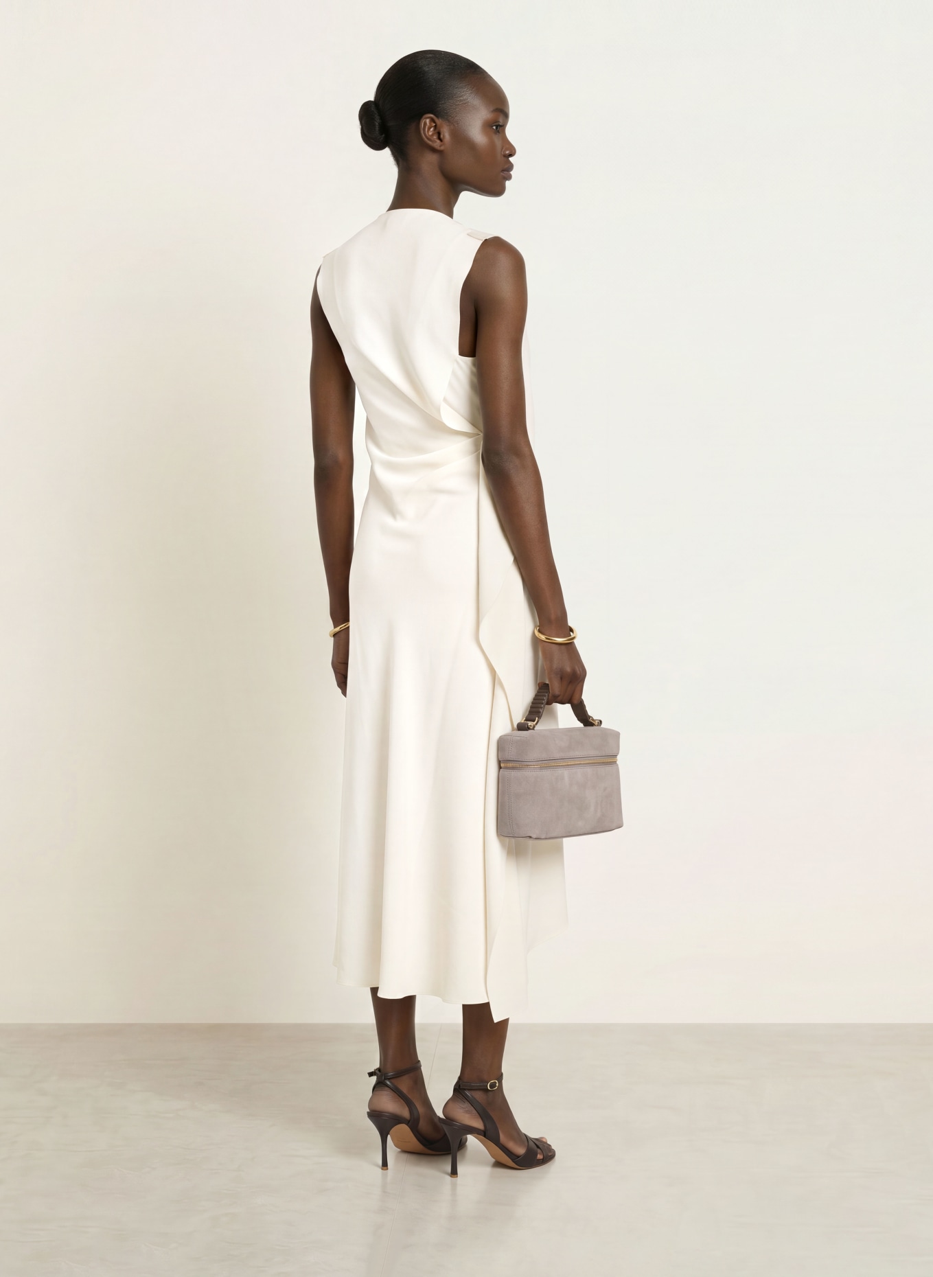 REISS Robe DOROTA: BLANC