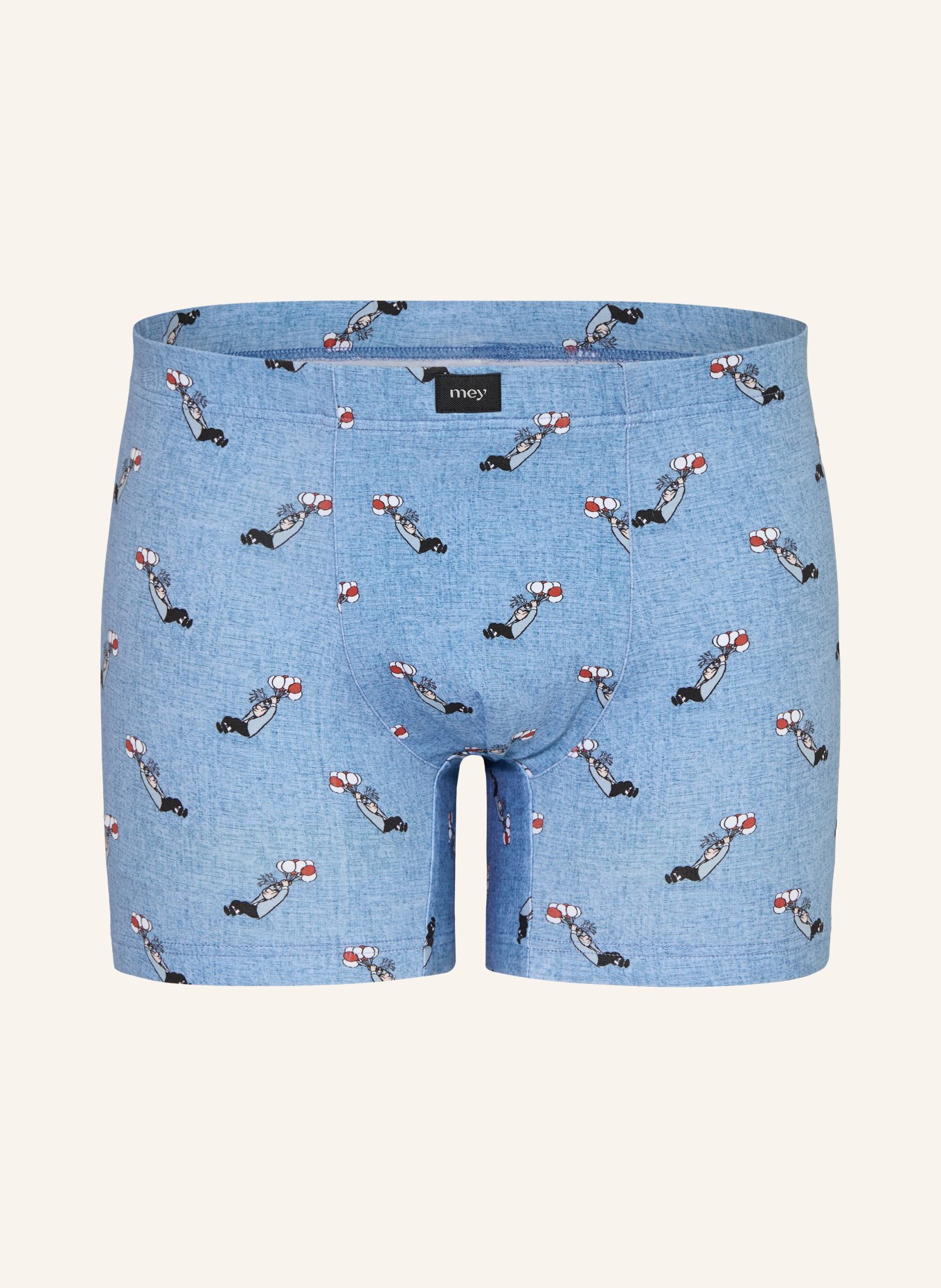 mey Boxer shorts Collection: mey × LORIOT: LIGHT BLUE / RED / WHITE