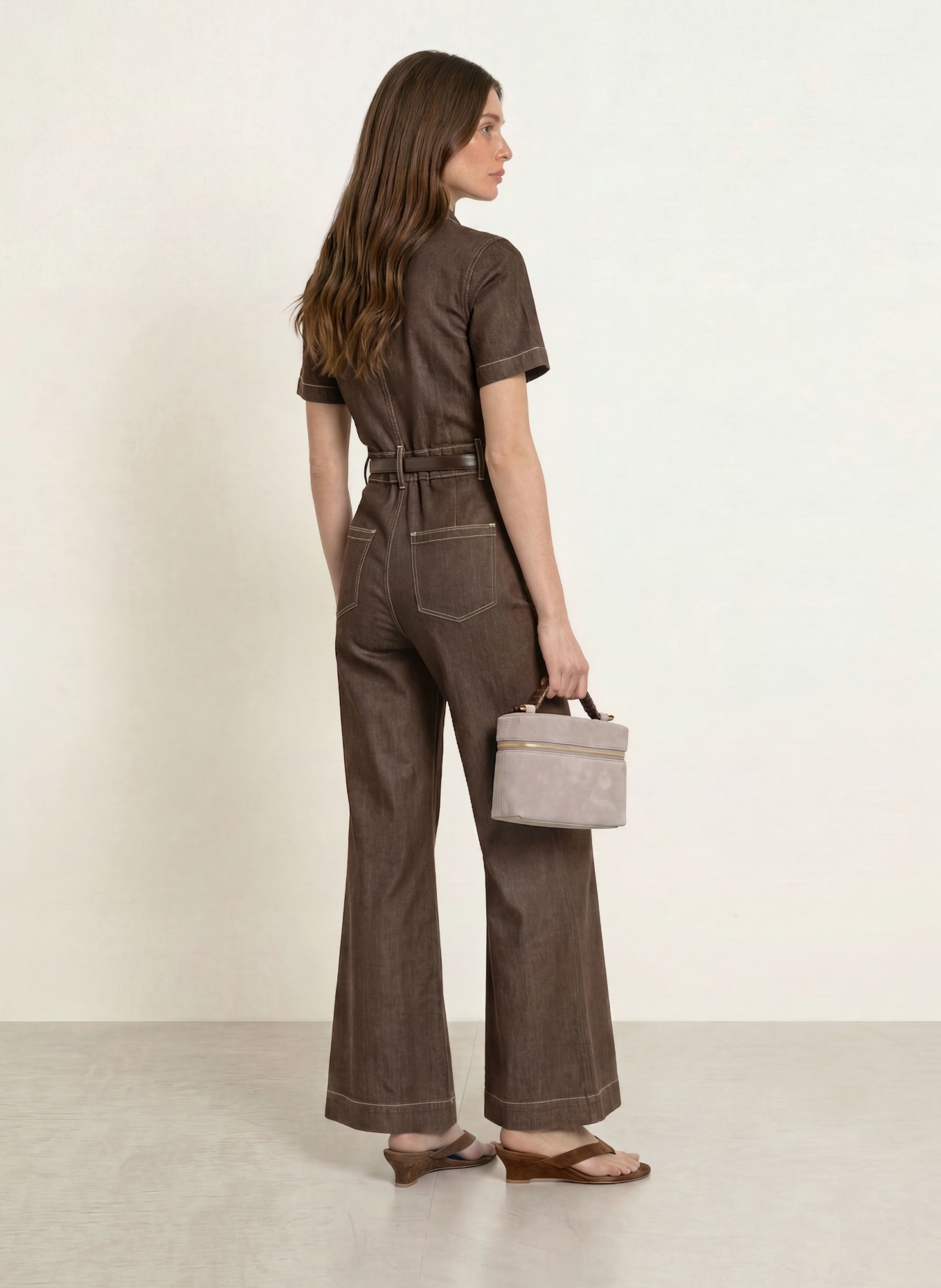 REISS Combinaison DANIE: MARRON FONCÉ