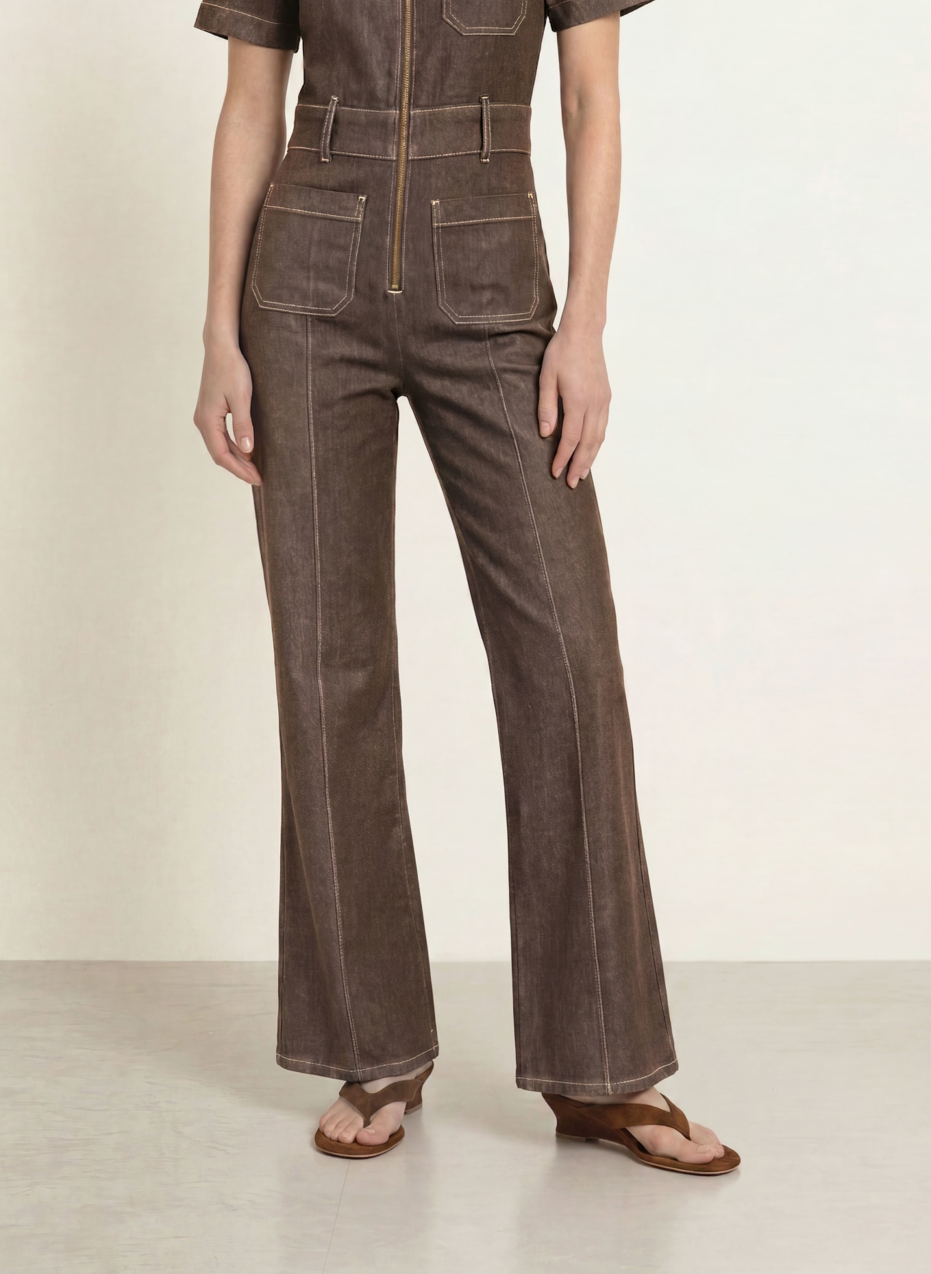 REISS Combinaison DANIE: MARRON FONCÉ