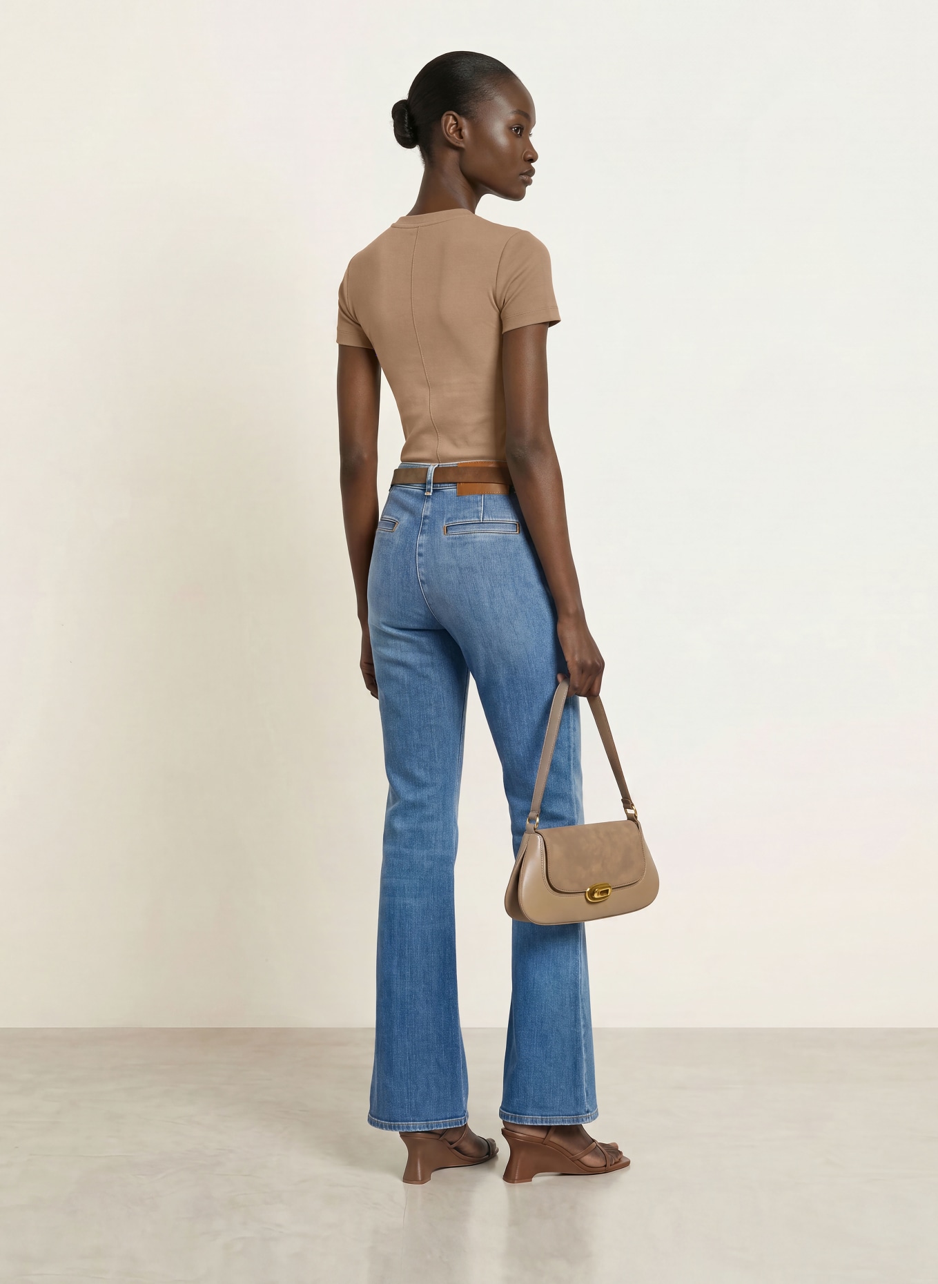 REISS T-shirt ADDISON: CHAMEAU