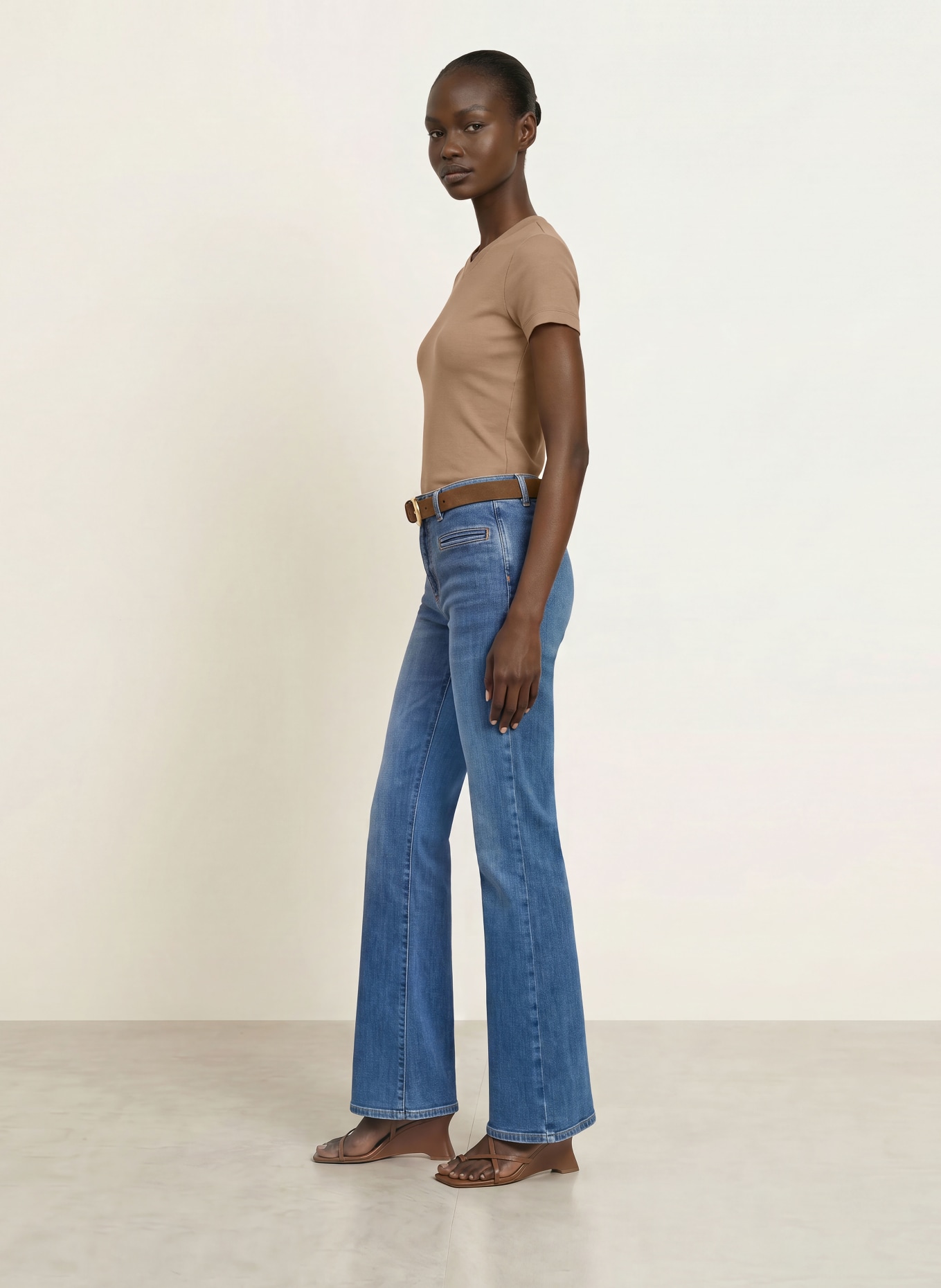REISS T-shirt ADDISON: CHAMEAU