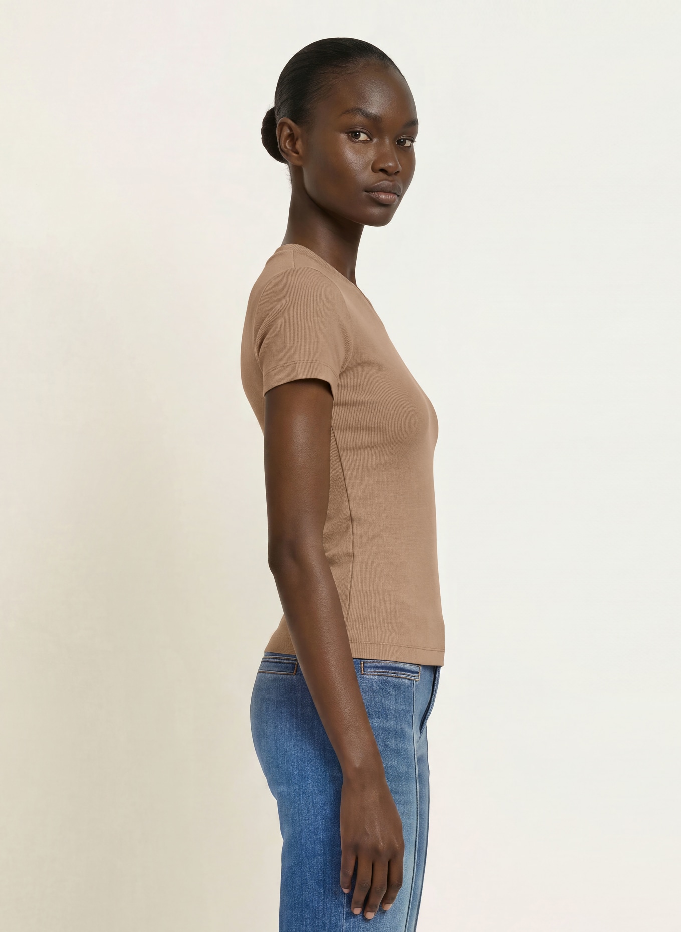 REISS T-shirt ADDISON: CHAMEAU
