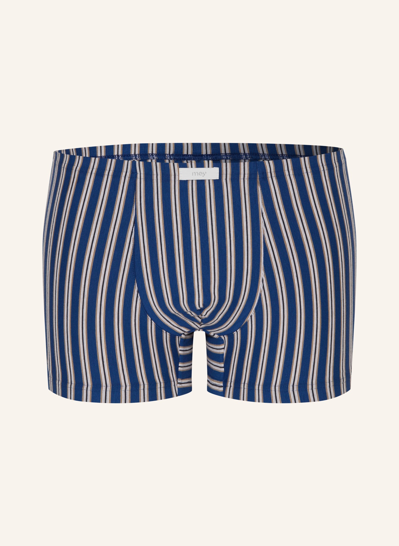 mey Boxershort-serie STREAM STRIPES: BLAUW / WIT / ZWART