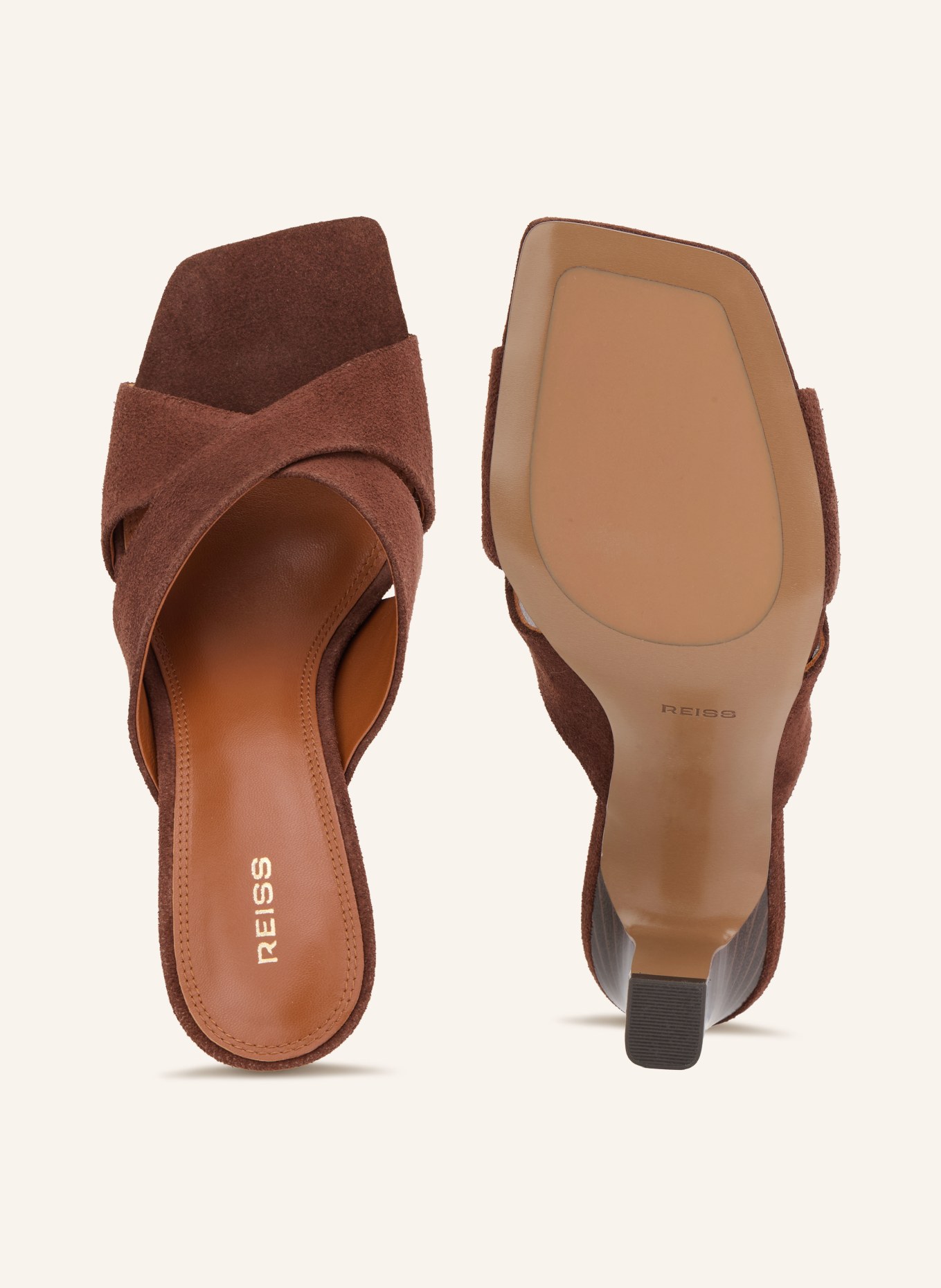 REISS ROCHELLE Mules: BROWN