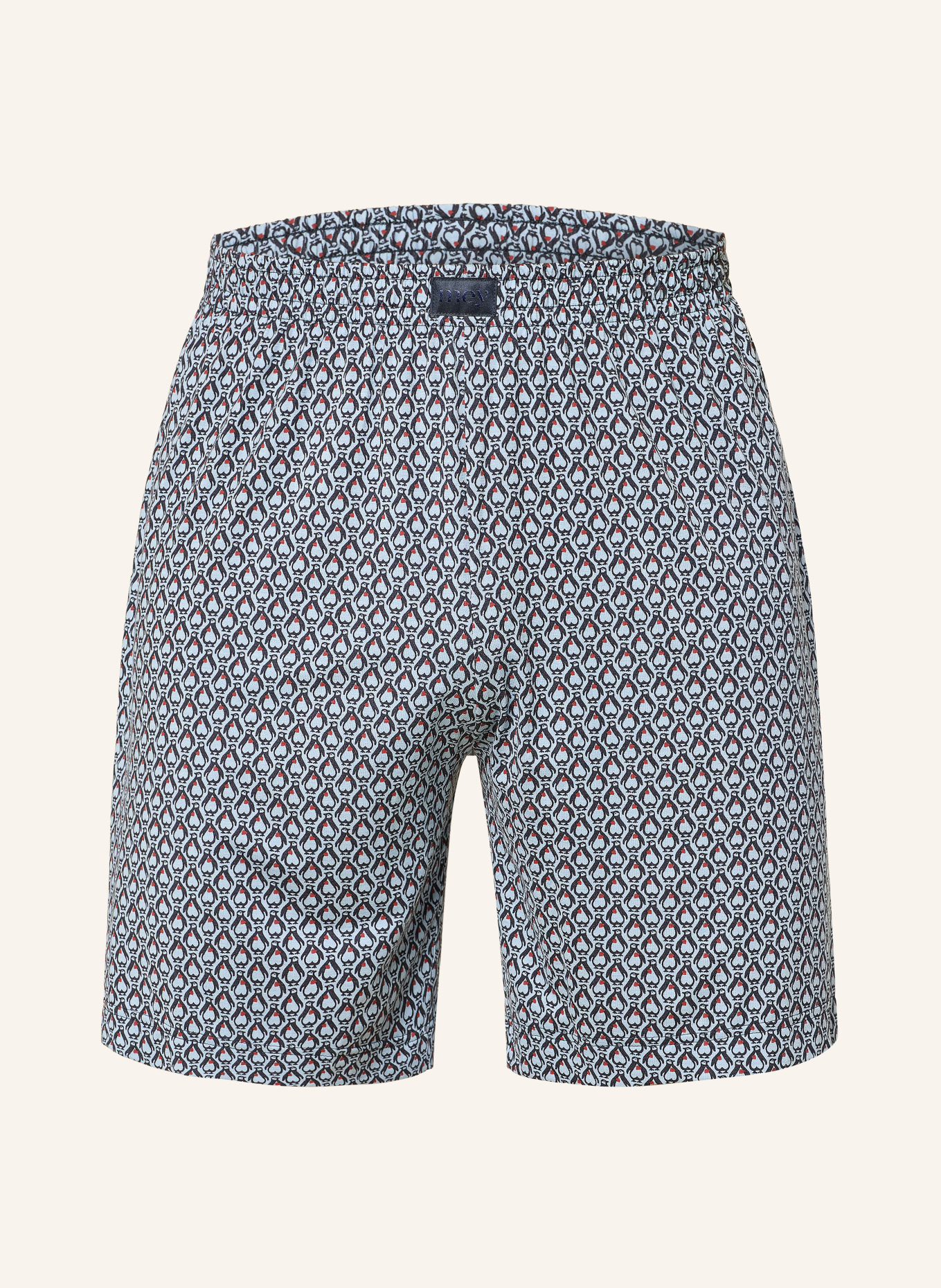 mey ARTIC SQUAD Pajama shorts Collection: LIGHT BLUE / DARK RED / DARK BLUE