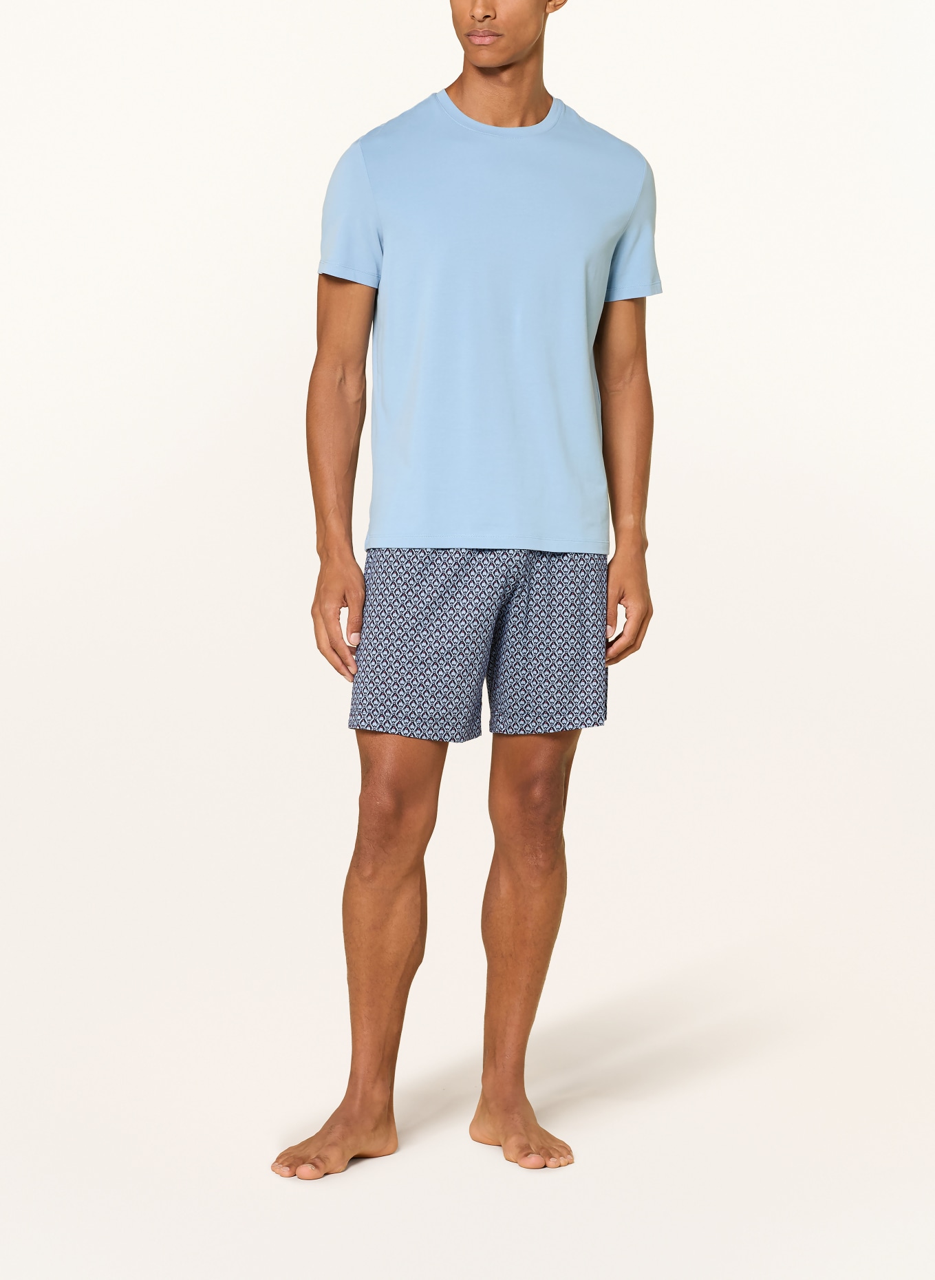 mey ARTIC SQUAD Pajama shorts Collection: LIGHT BLUE / DARK RED / DARK BLUE