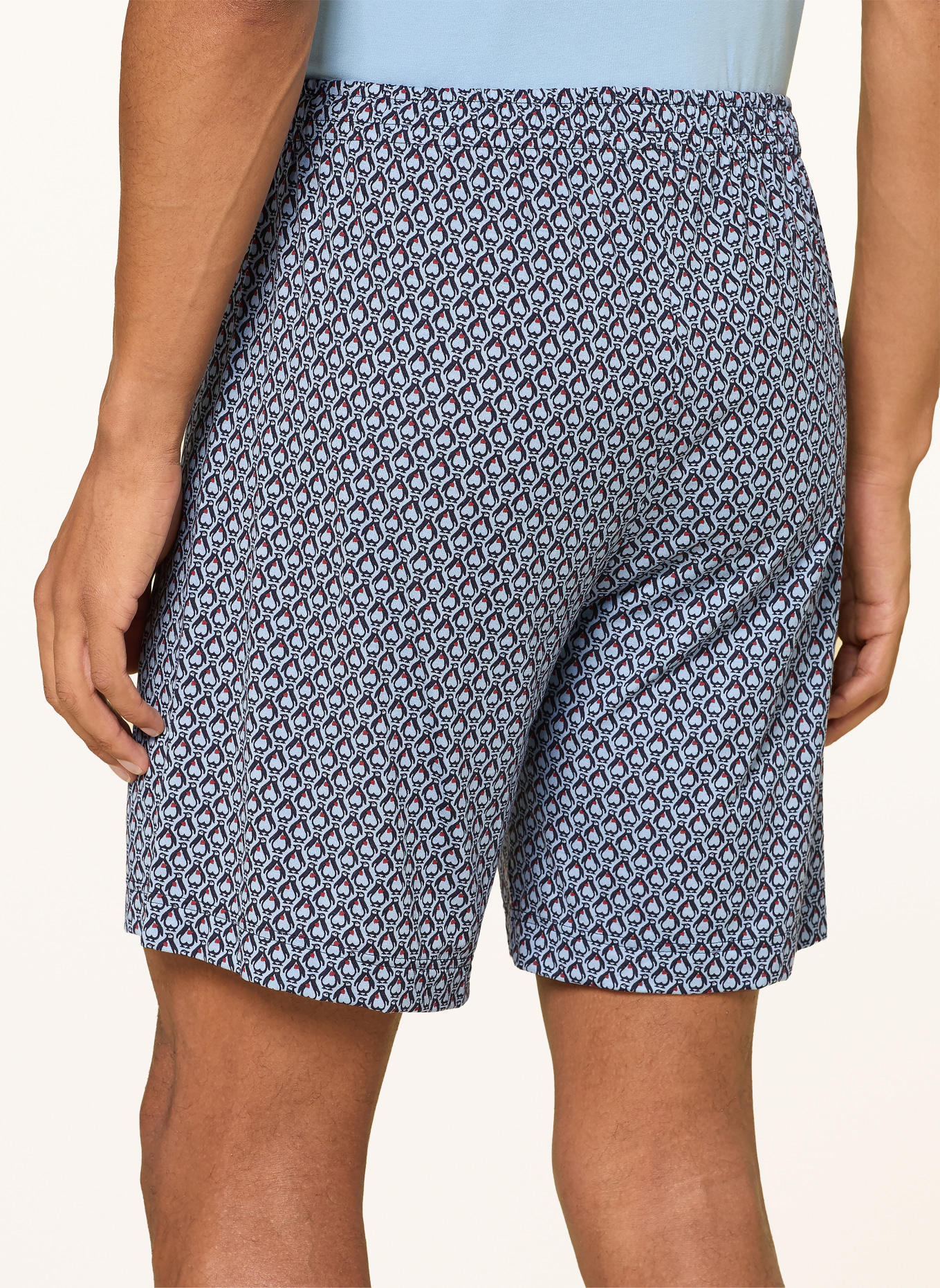 mey ARTIC SQUAD Pajama shorts Collection: LIGHT BLUE / DARK RED / DARK BLUE