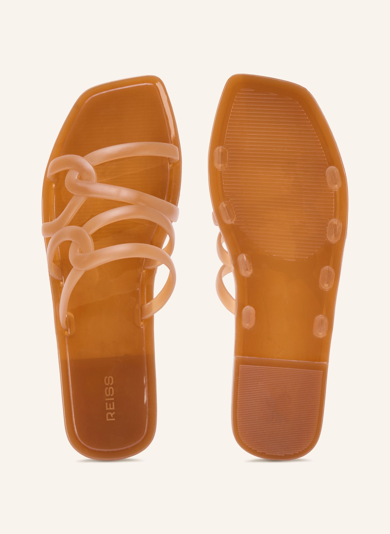 REISS Pantoletten JULIETTE: COGNAC