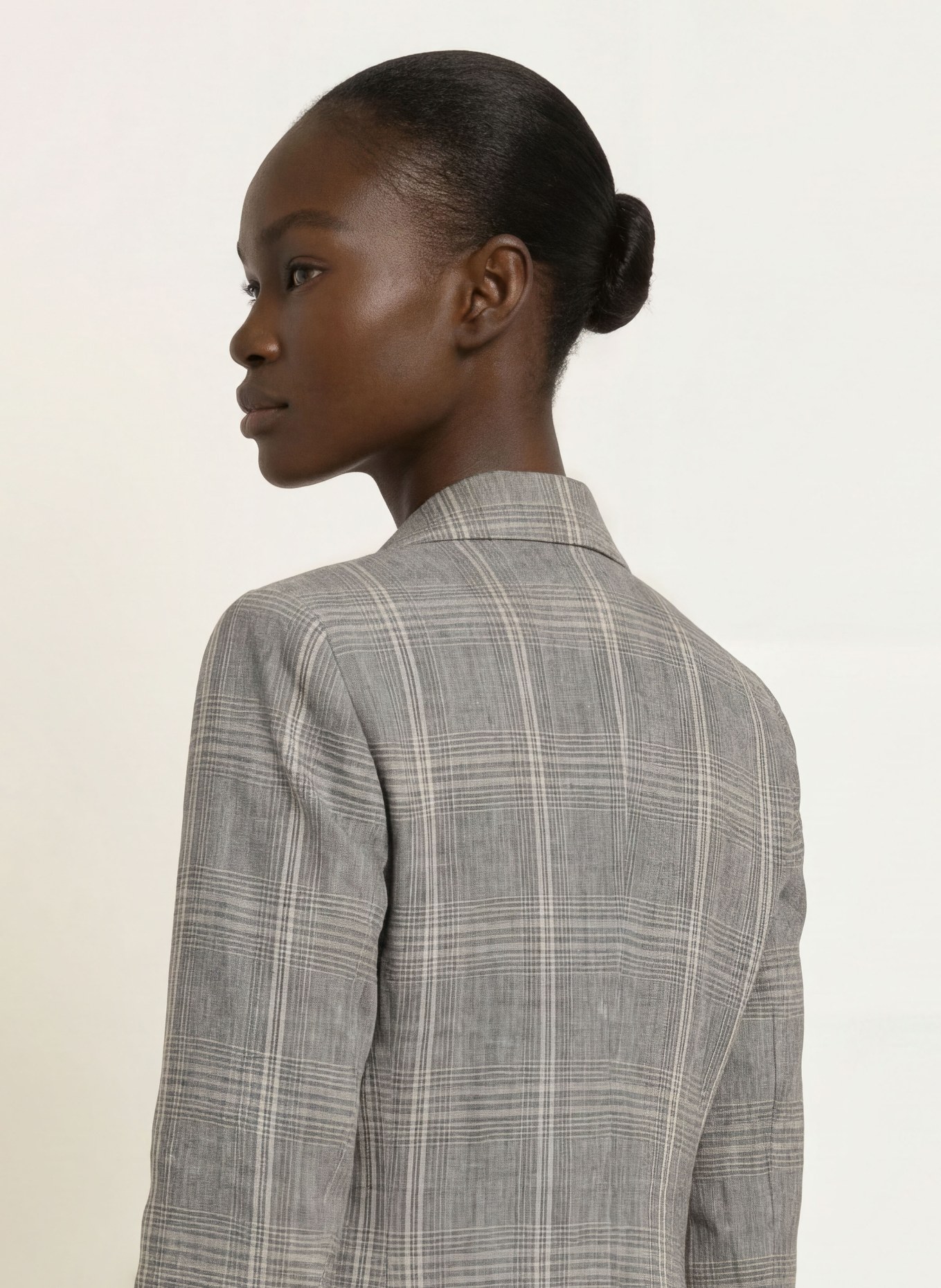 REISS Blazer en lin SYBIL: BEIGE / NOIR