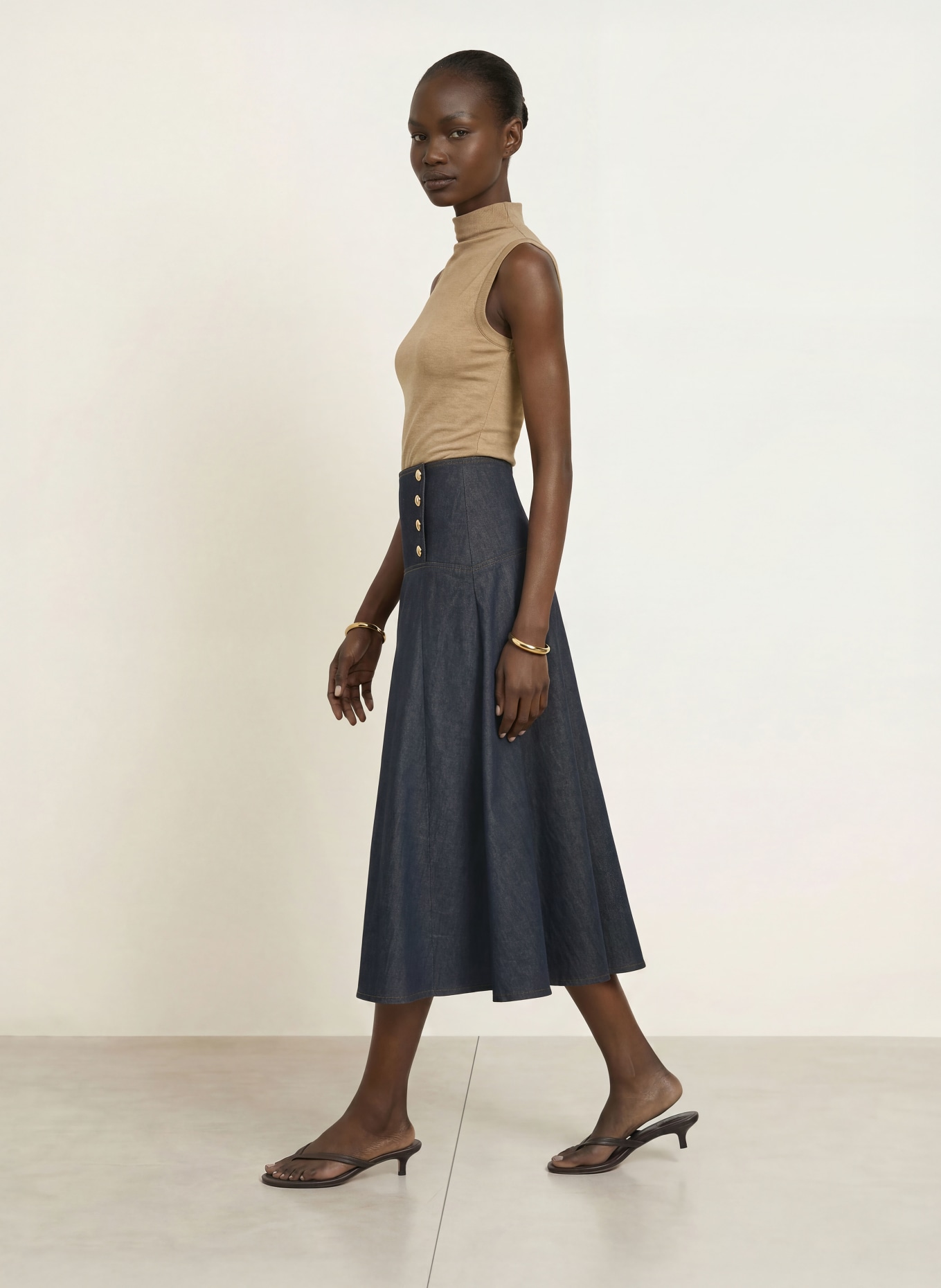 REISS HATTIE Top: LIGHT BROWN