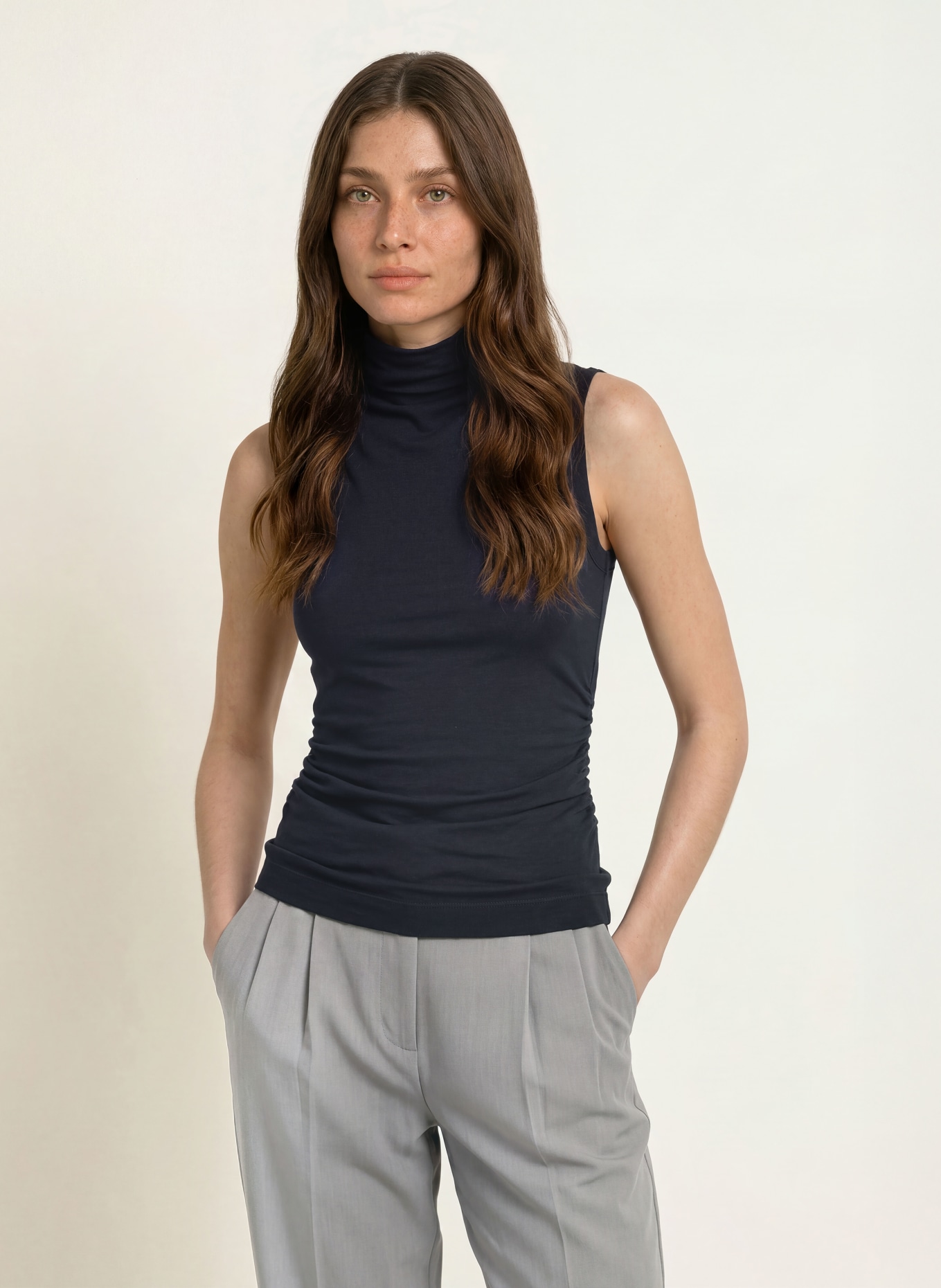 REISS HATTIE Top: DARK BLUE