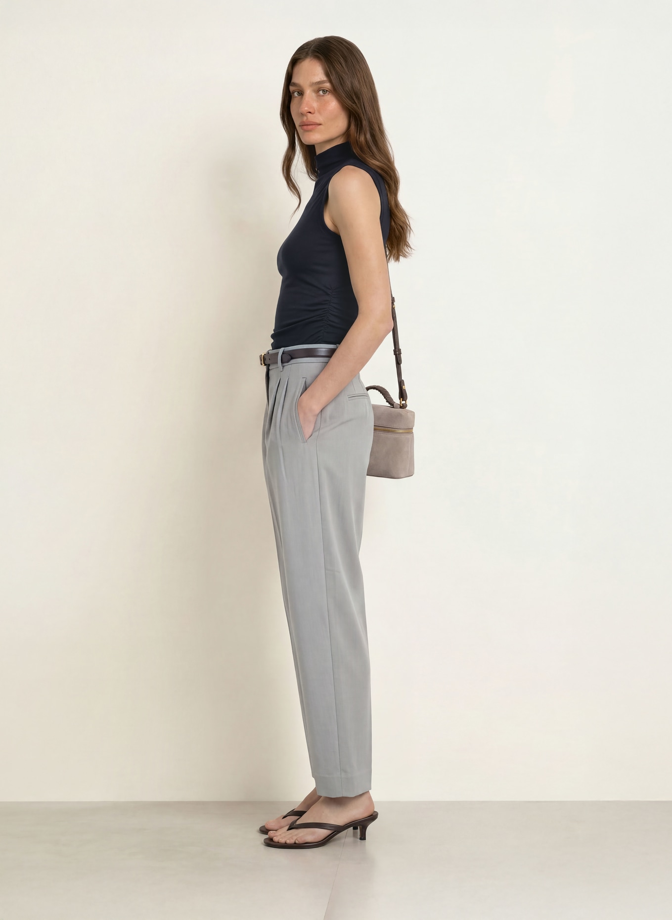 REISS HATTIE Top: DARK BLUE