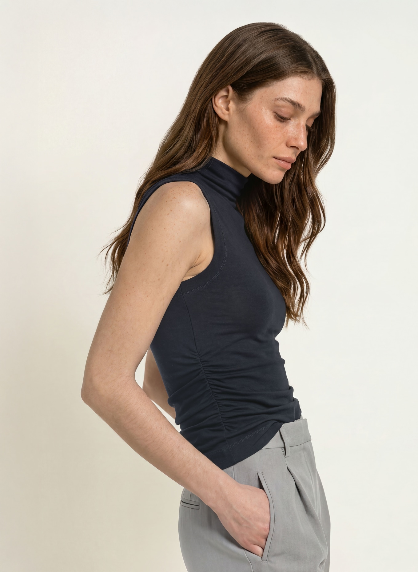 REISS HATTIE Top: DARK BLUE