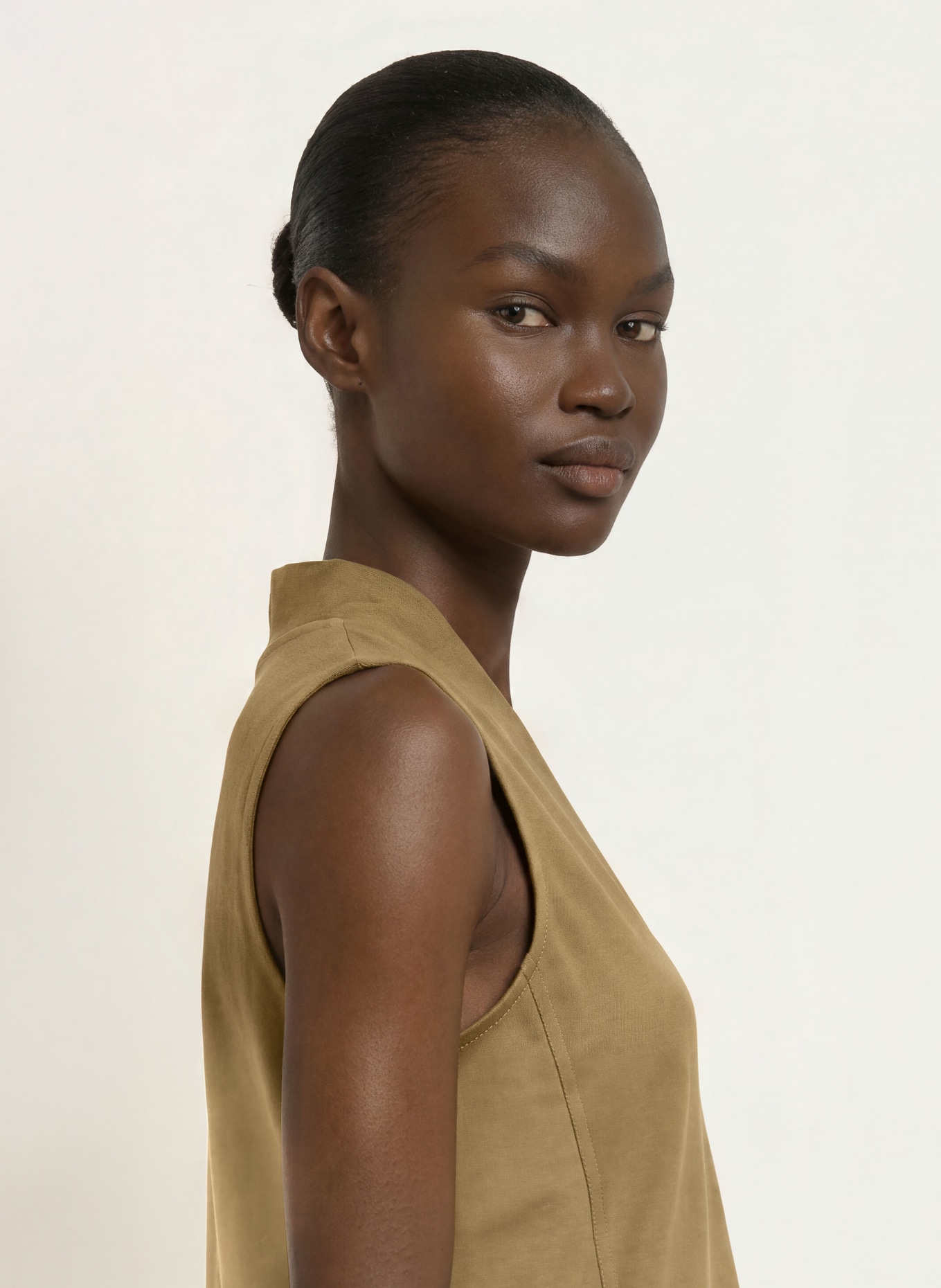 REISS MILEY Top: KHAKI