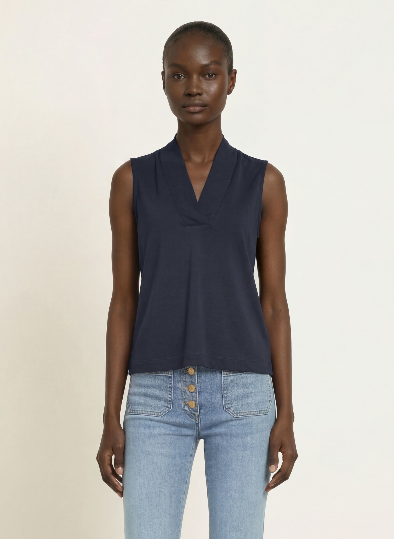 REISS MILEY Top: DARK BLUE